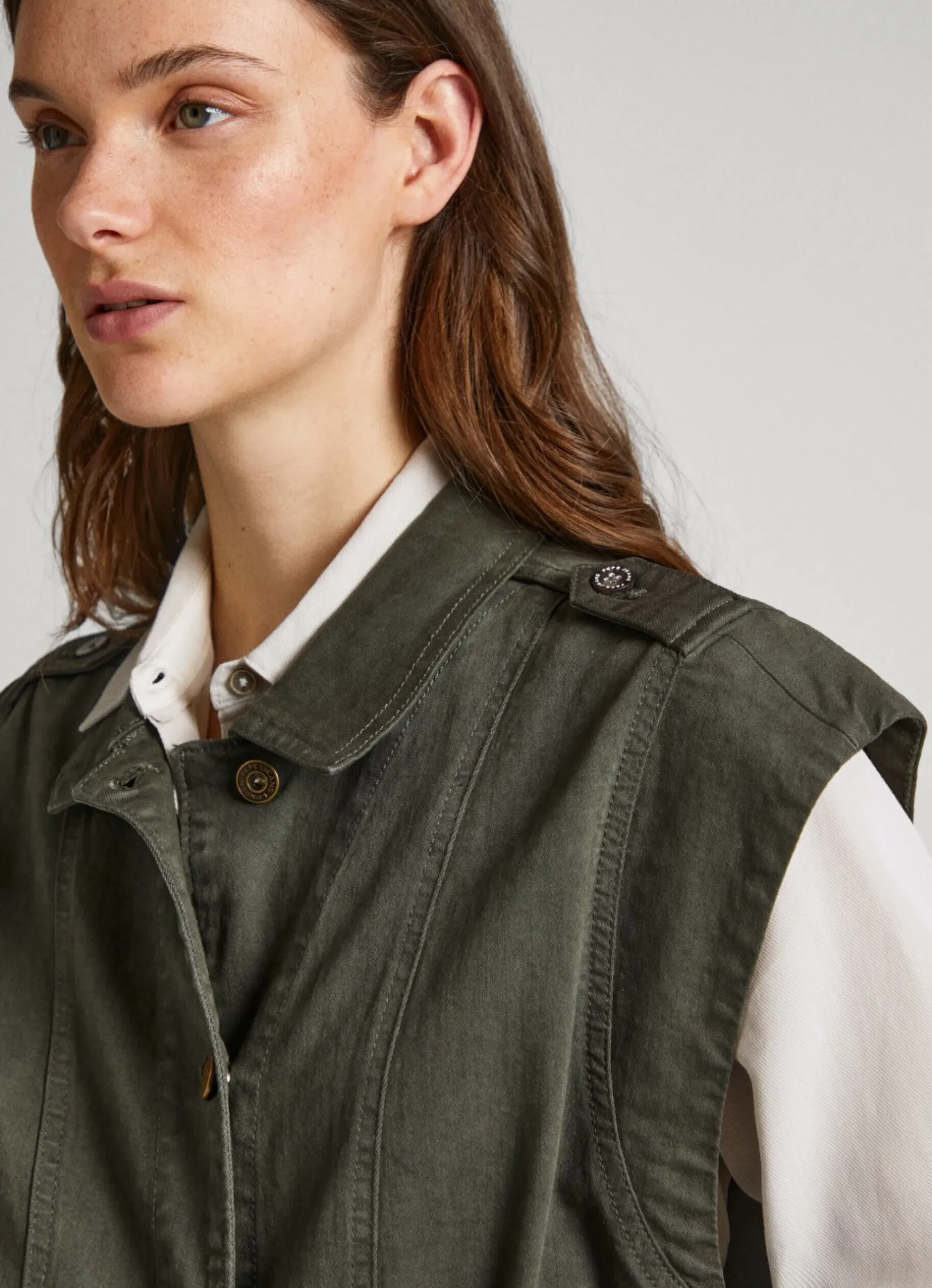 Mulher Pepe Jeans Casaco E Jaquetas>Casaco Denim Utility