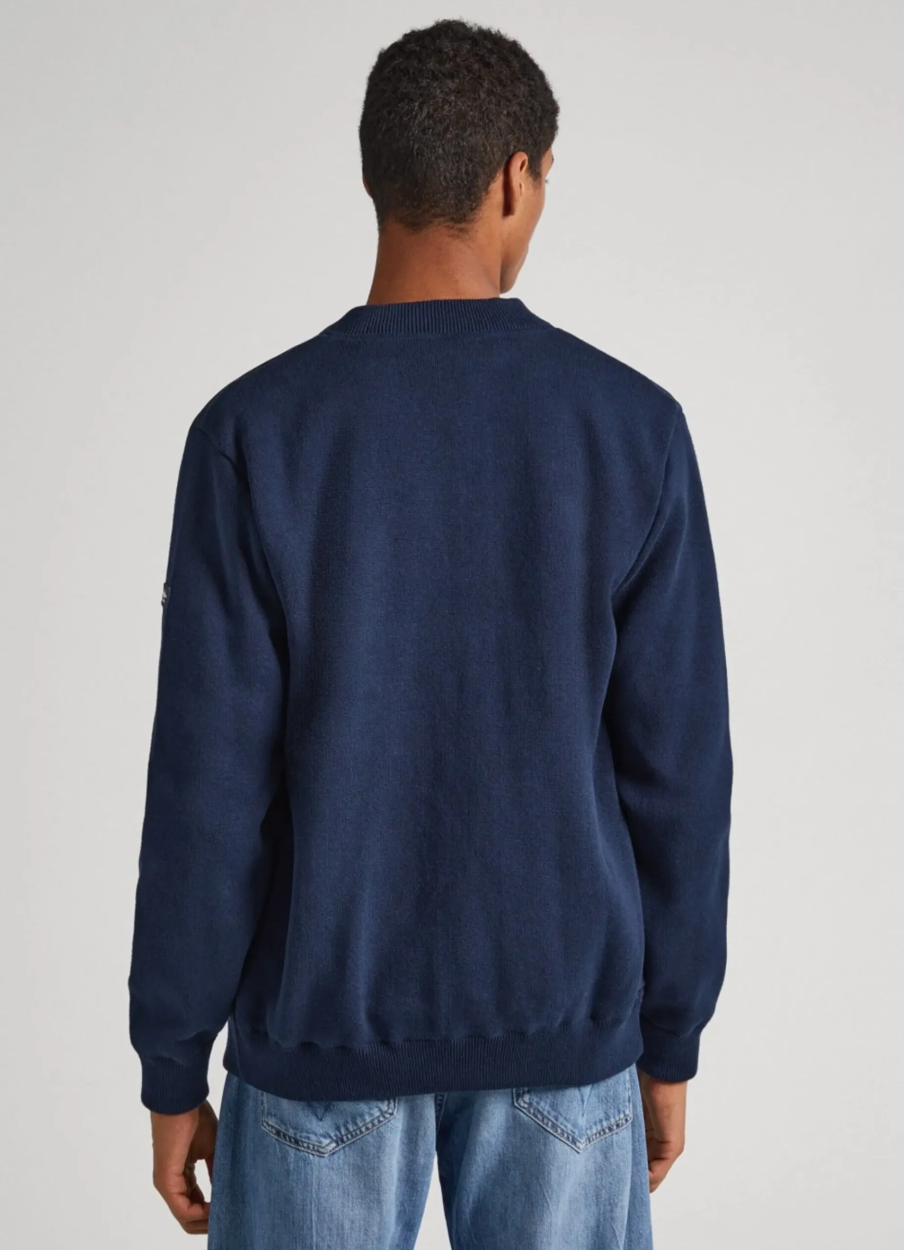 Homem Pepe Jeans Malhas>Casaco Hibrido Gola Redonda