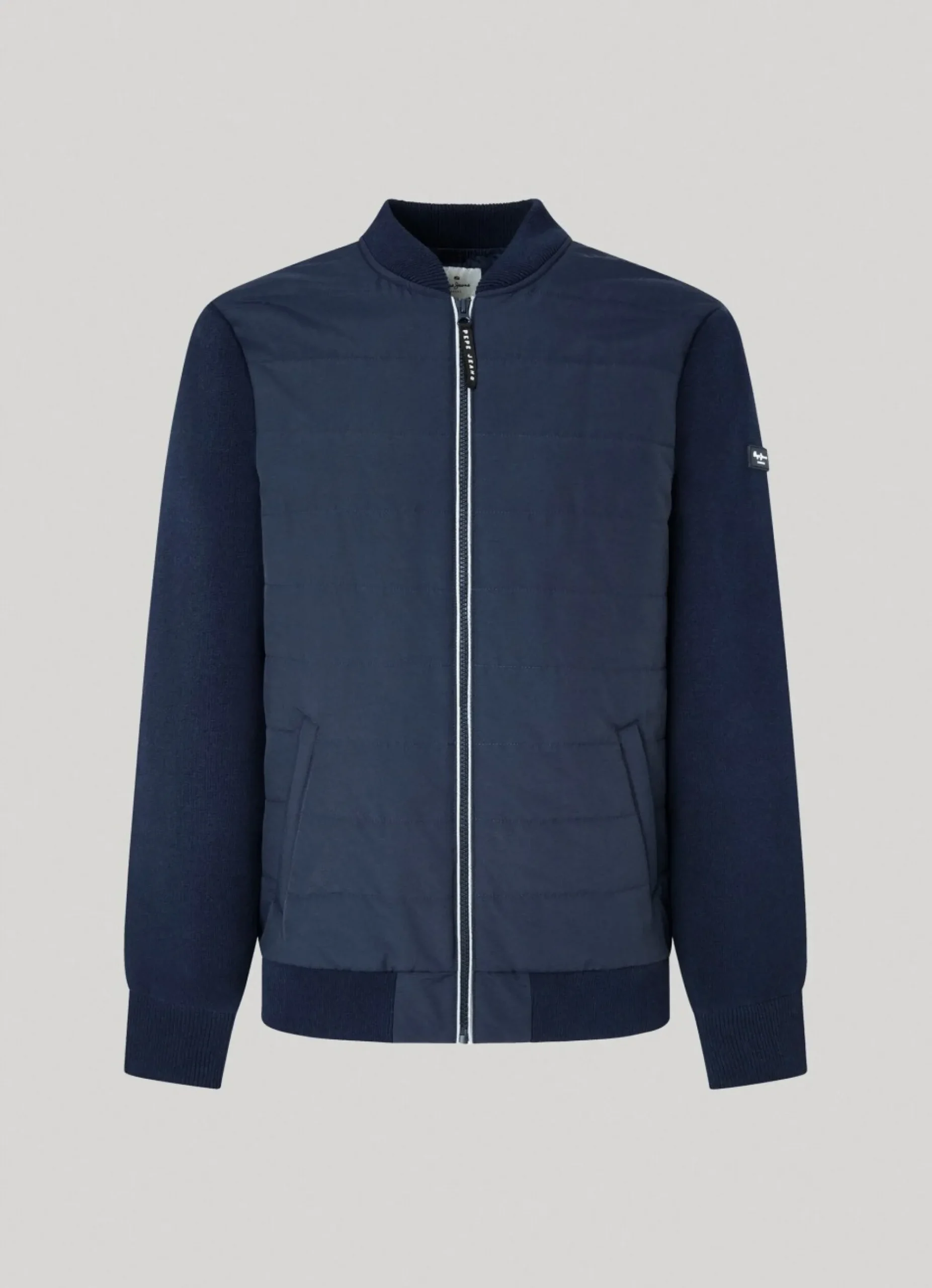 Homem Pepe Jeans Malhas>Casaco Hibrido Gola Redonda
