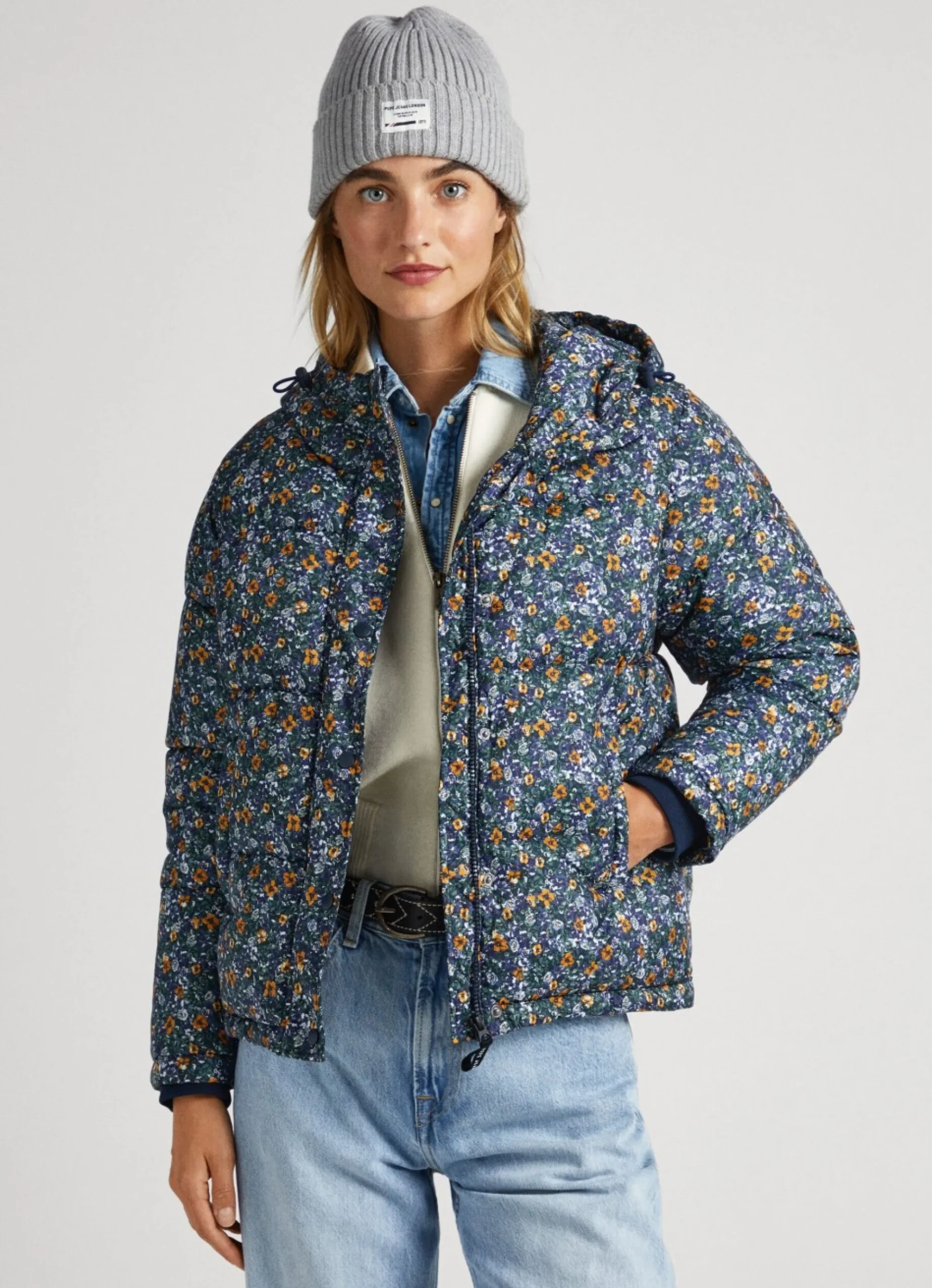 Mulher Pepe Jeans Casaco E Jaquetas>Casaco Padrao Floral