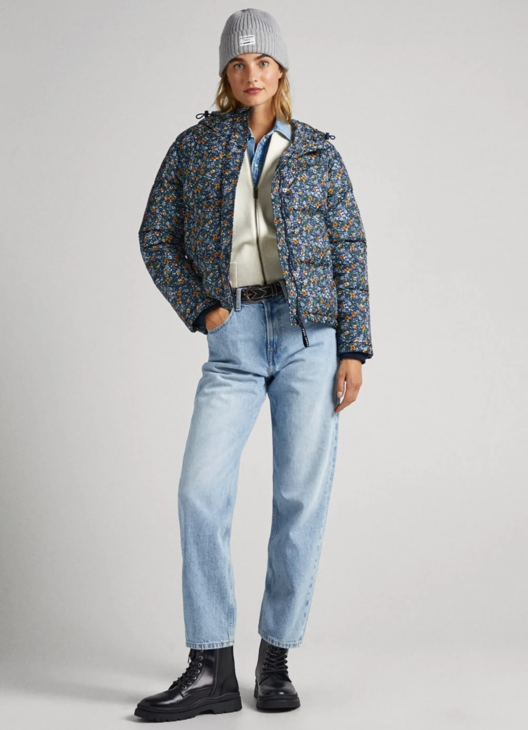 Mulher Pepe Jeans Casaco E Jaquetas>Casaco Padrao Floral