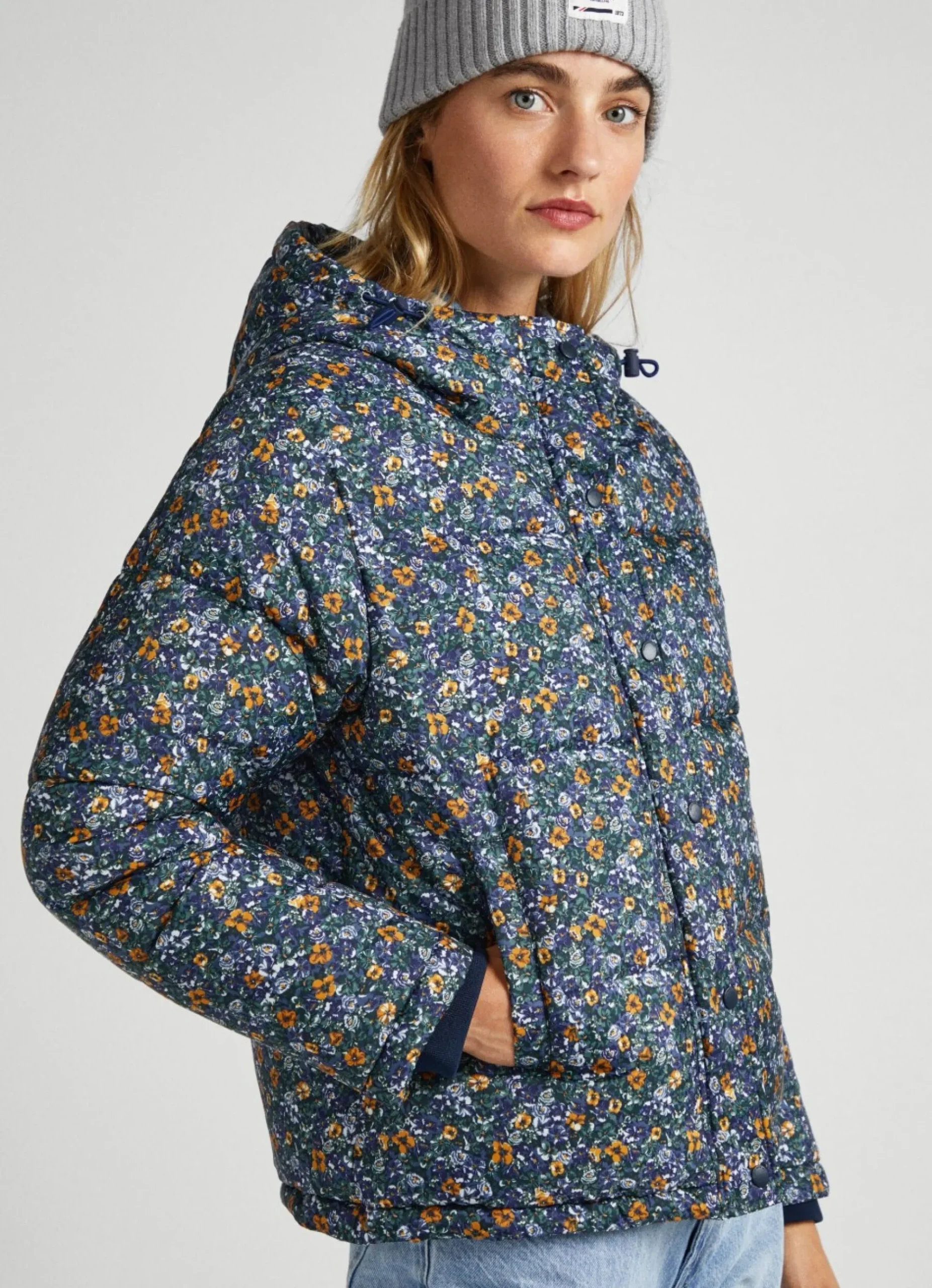 Mulher Pepe Jeans Casaco E Jaquetas>Casaco Padrao Floral