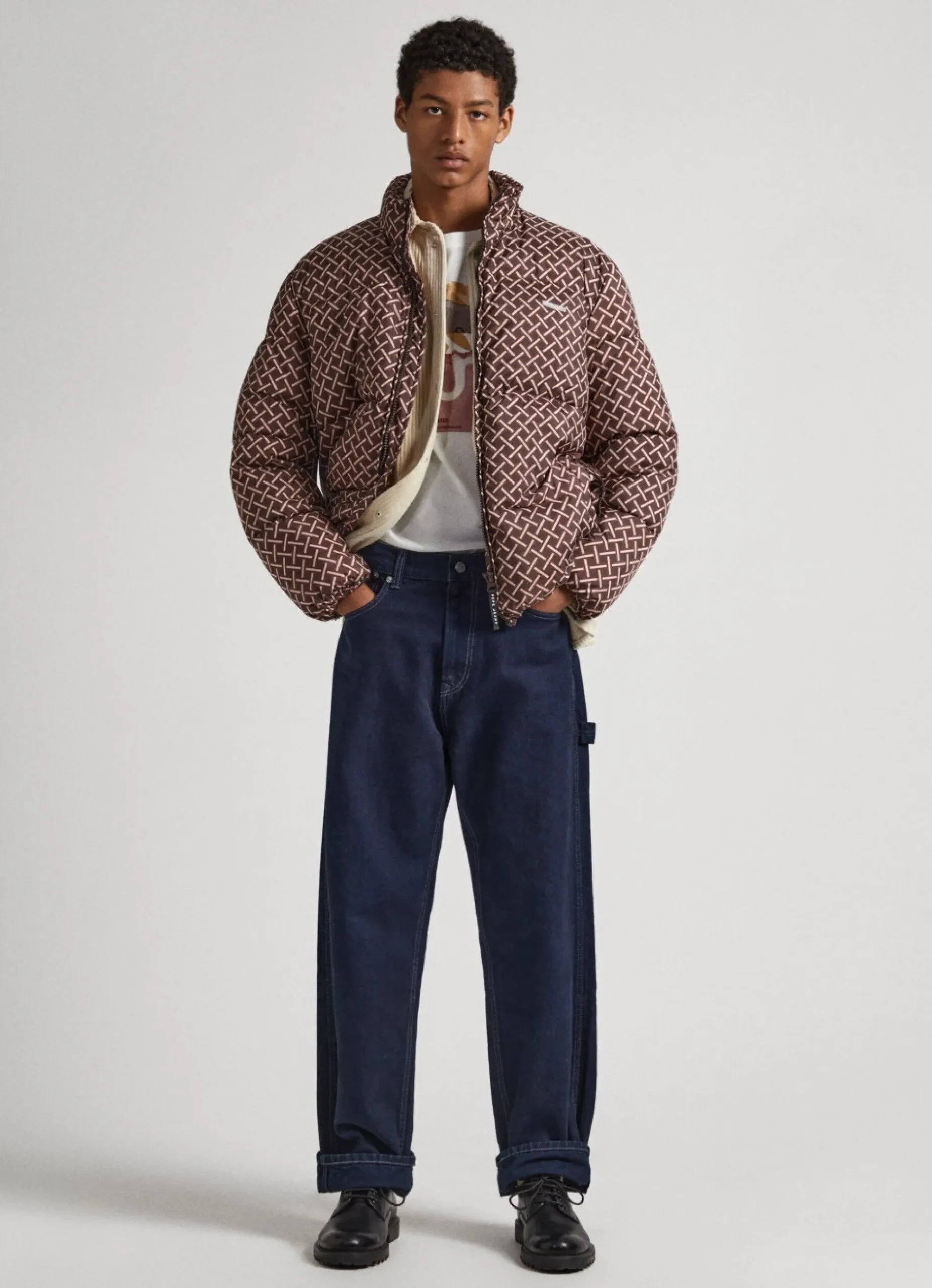 Homem Pepe Jeans Casaco E Jaquetas>Casaco Padrao Geometrico