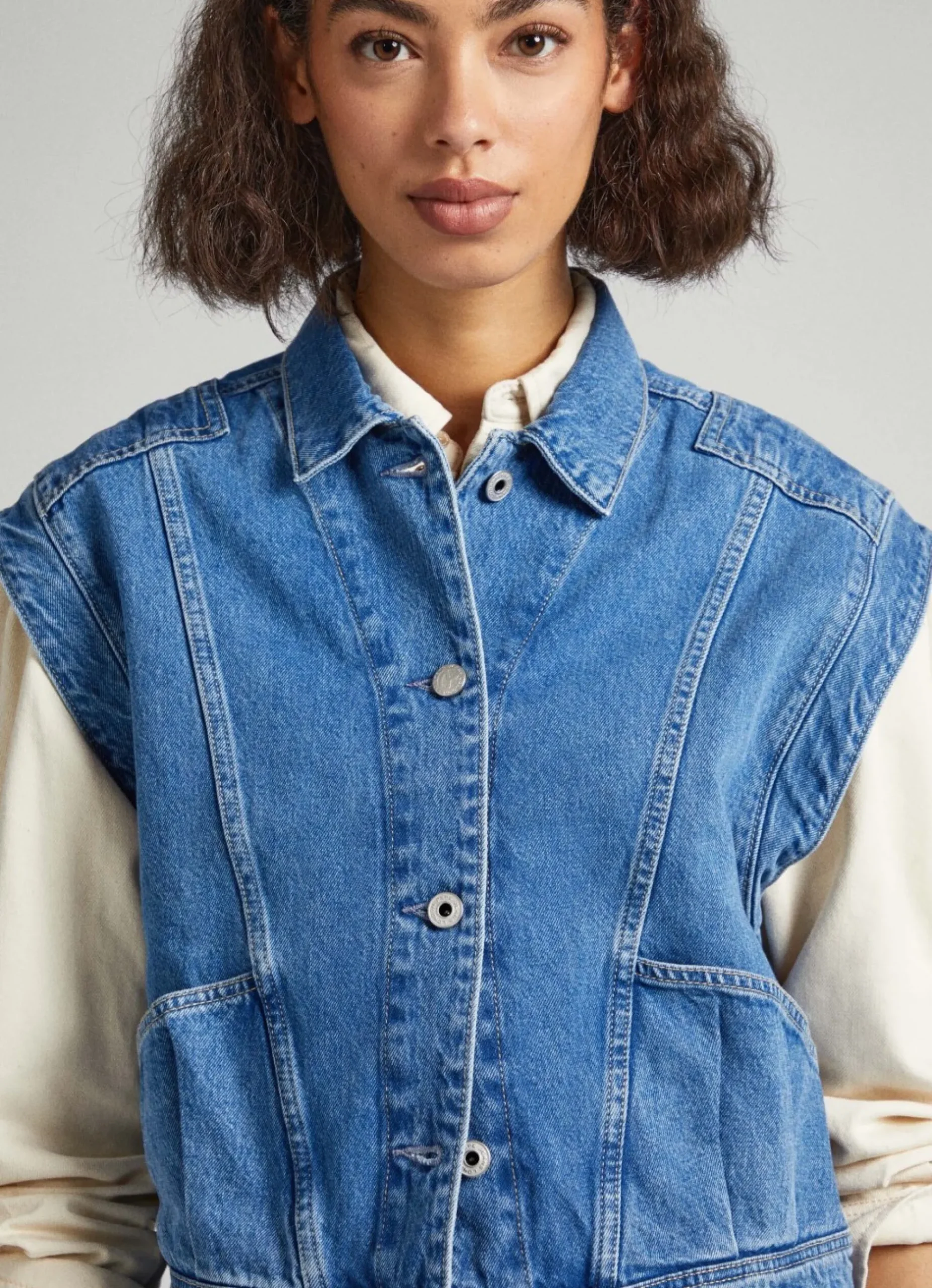 Mulher Pepe Jeans Casaco E Jaquetas>Casaco Sem Mangas