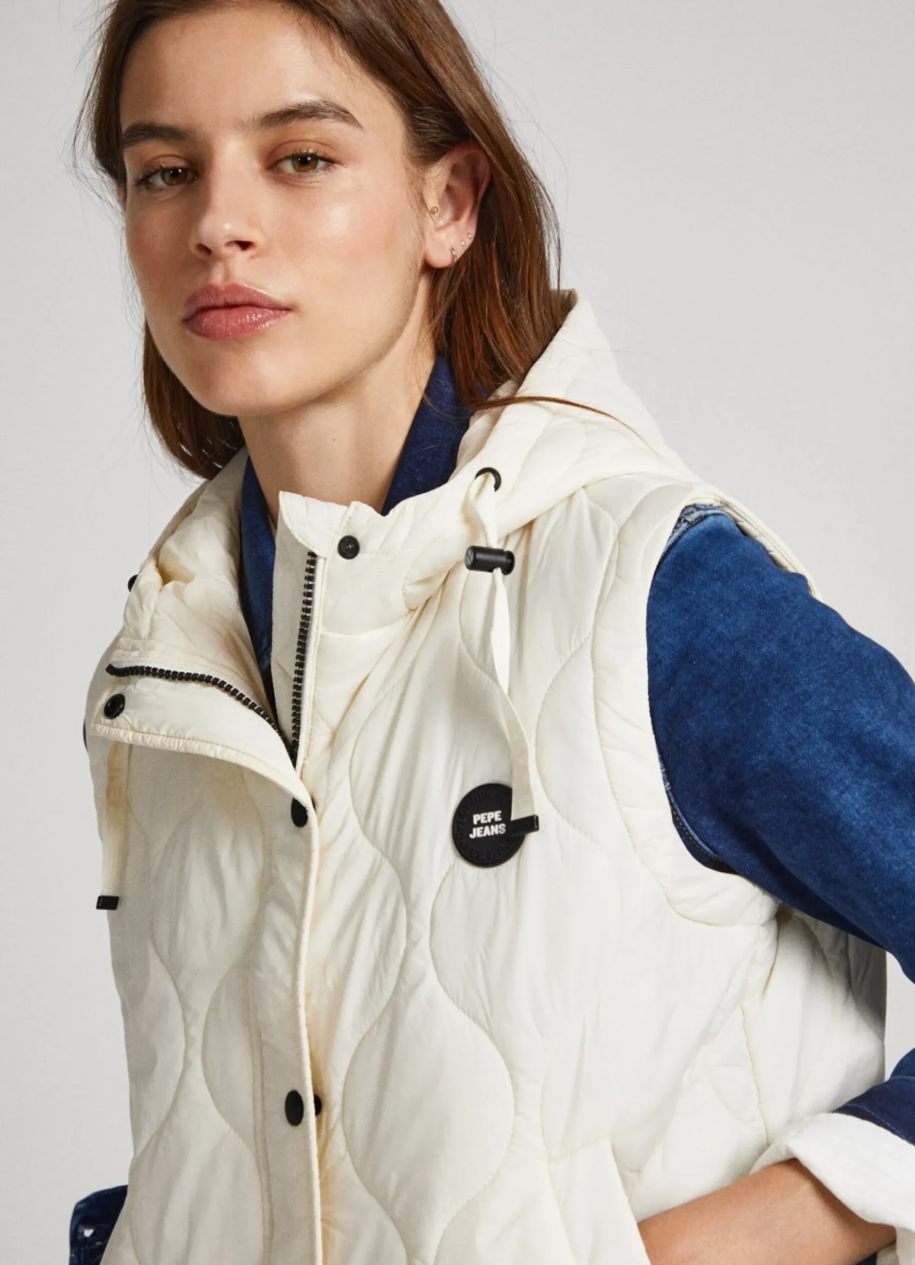 Mulher Pepe Jeans Casaco E Jaquetas>Colete Acolchoado