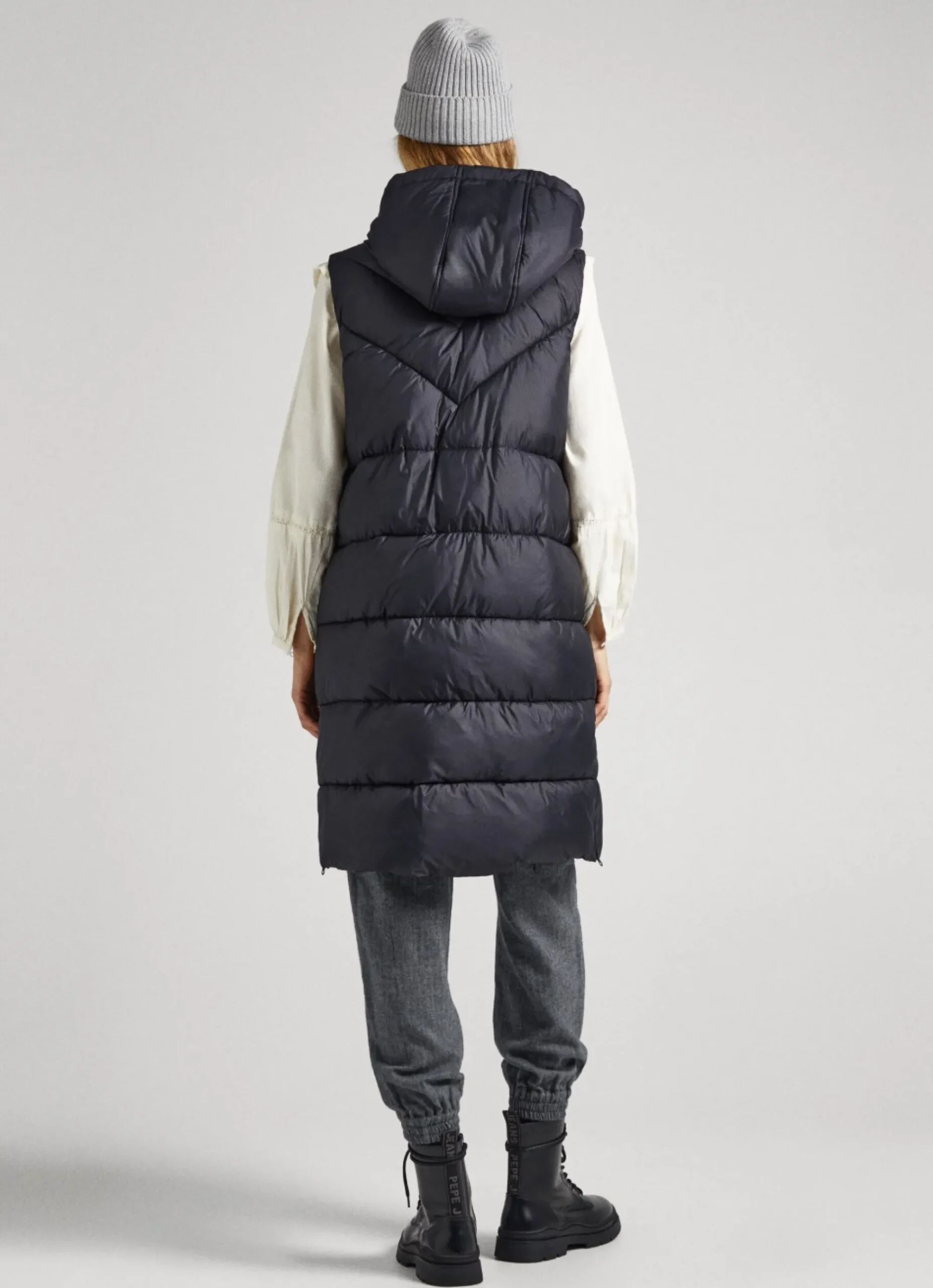 Mulher Pepe Jeans Casaco E Jaquetas>Colete Acolchoado Com Capuz