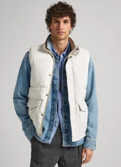Homem Pepe Jeans Casaco E Jaquetas>Colete Acolchoado De Sarja