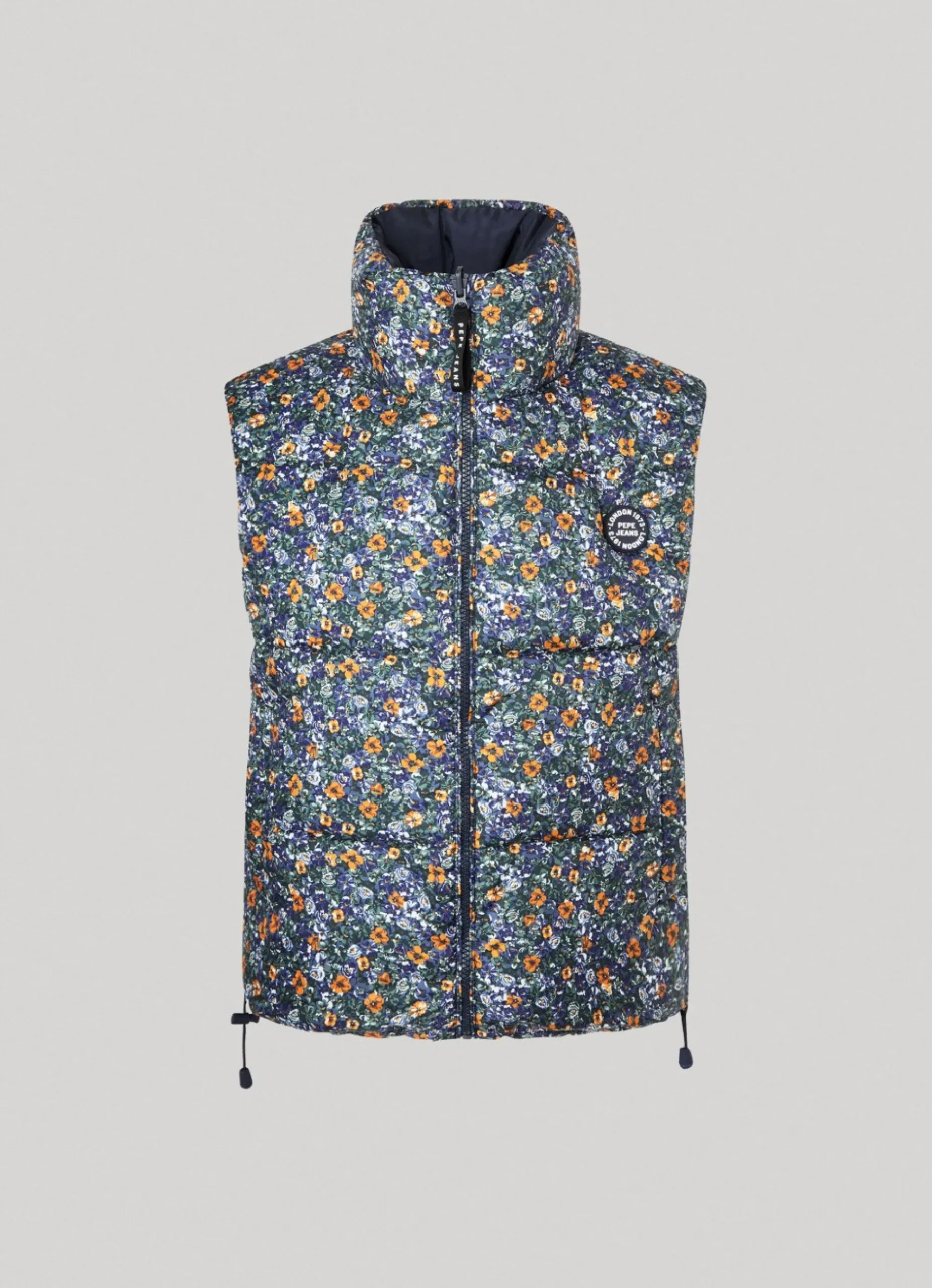 Mulher Pepe Jeans Casaco E Jaquetas>Colete Acolchoado Flores