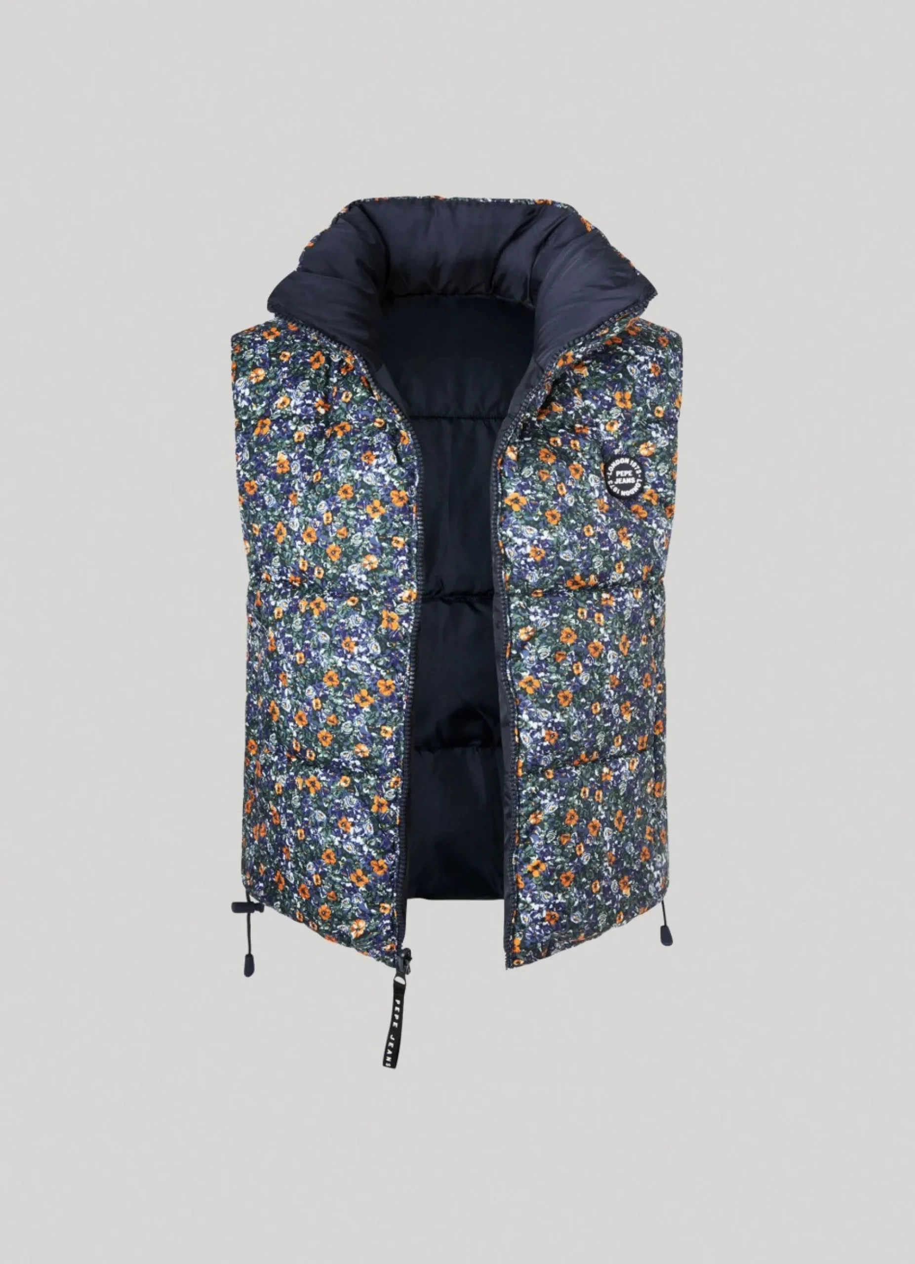 Mulher Pepe Jeans Casaco E Jaquetas>Colete Acolchoado Flores