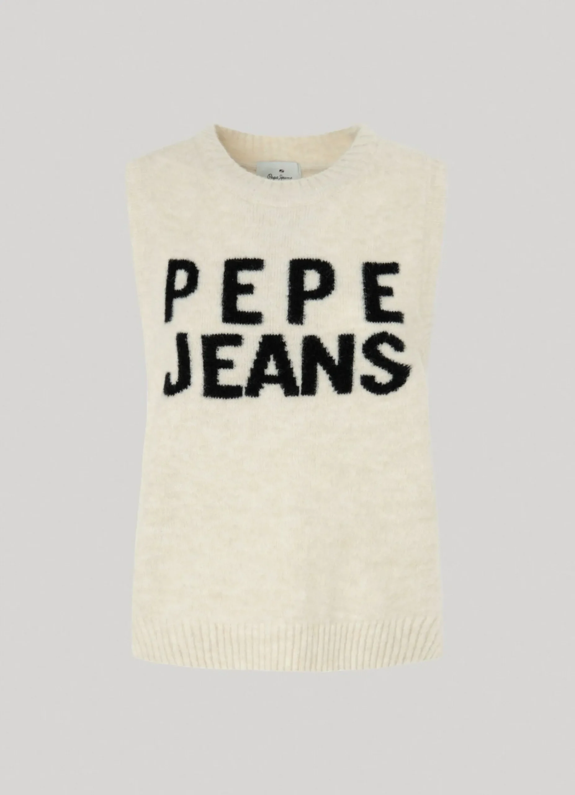 Mulher Pepe Jeans Malhas>Colete De Malha Logo Estampado