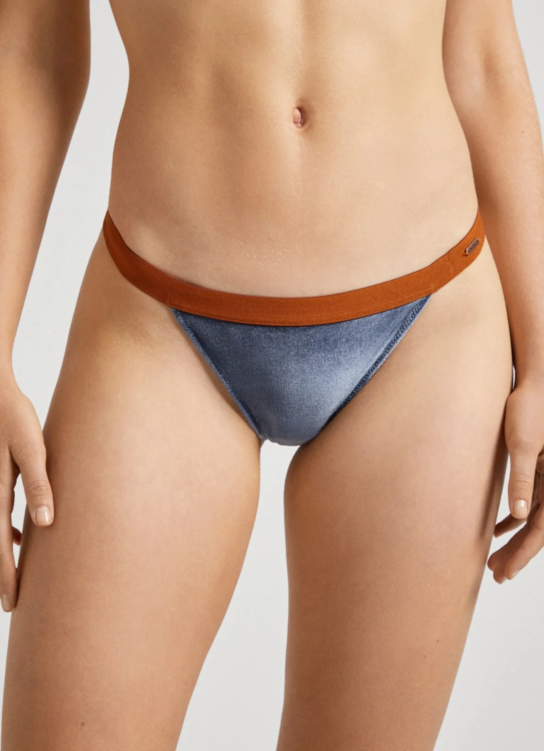 Mulher Pepe Jeans Underwear>Cueca Veludo Com Renda