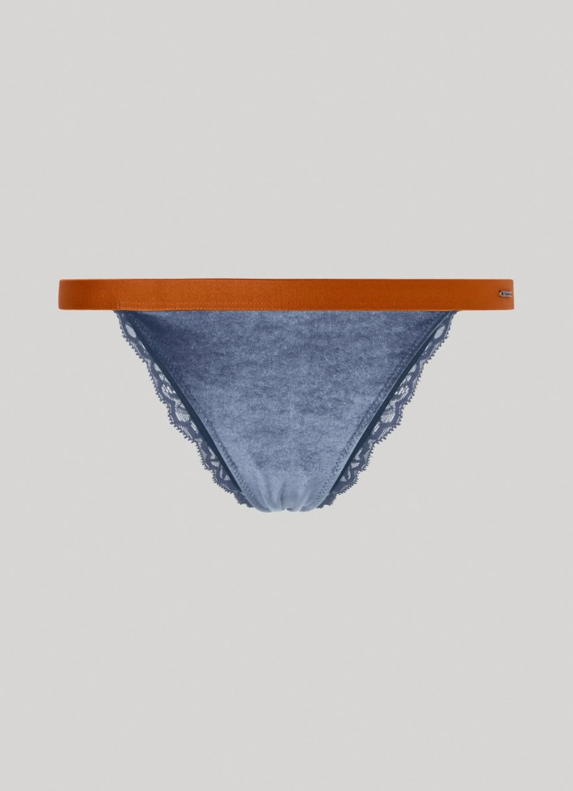 Mulher Pepe Jeans Underwear>Cueca Veludo Com Renda
