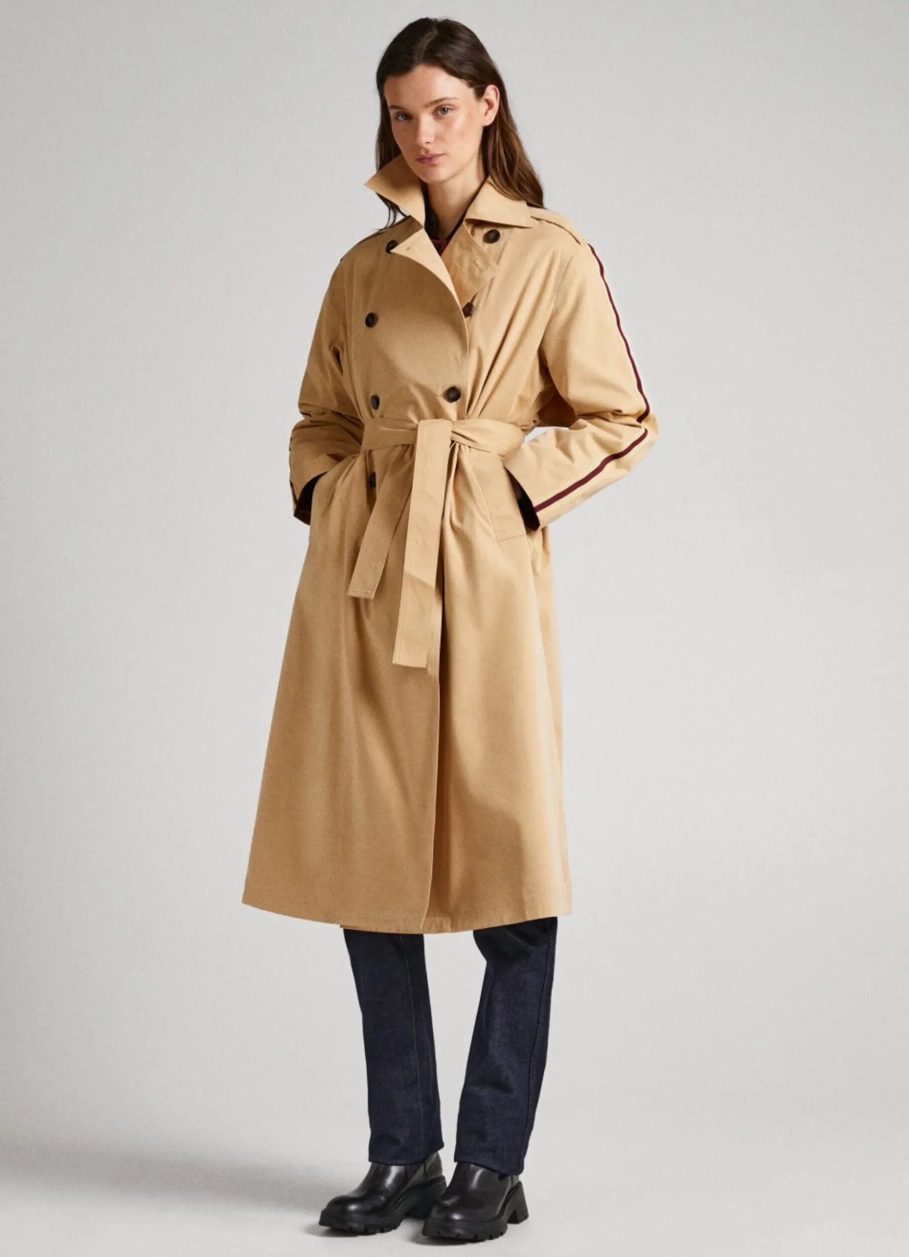 Mulher Pepe Jeans Casaco E Jaquetas>Gabardina Classica Relaxed Fit
