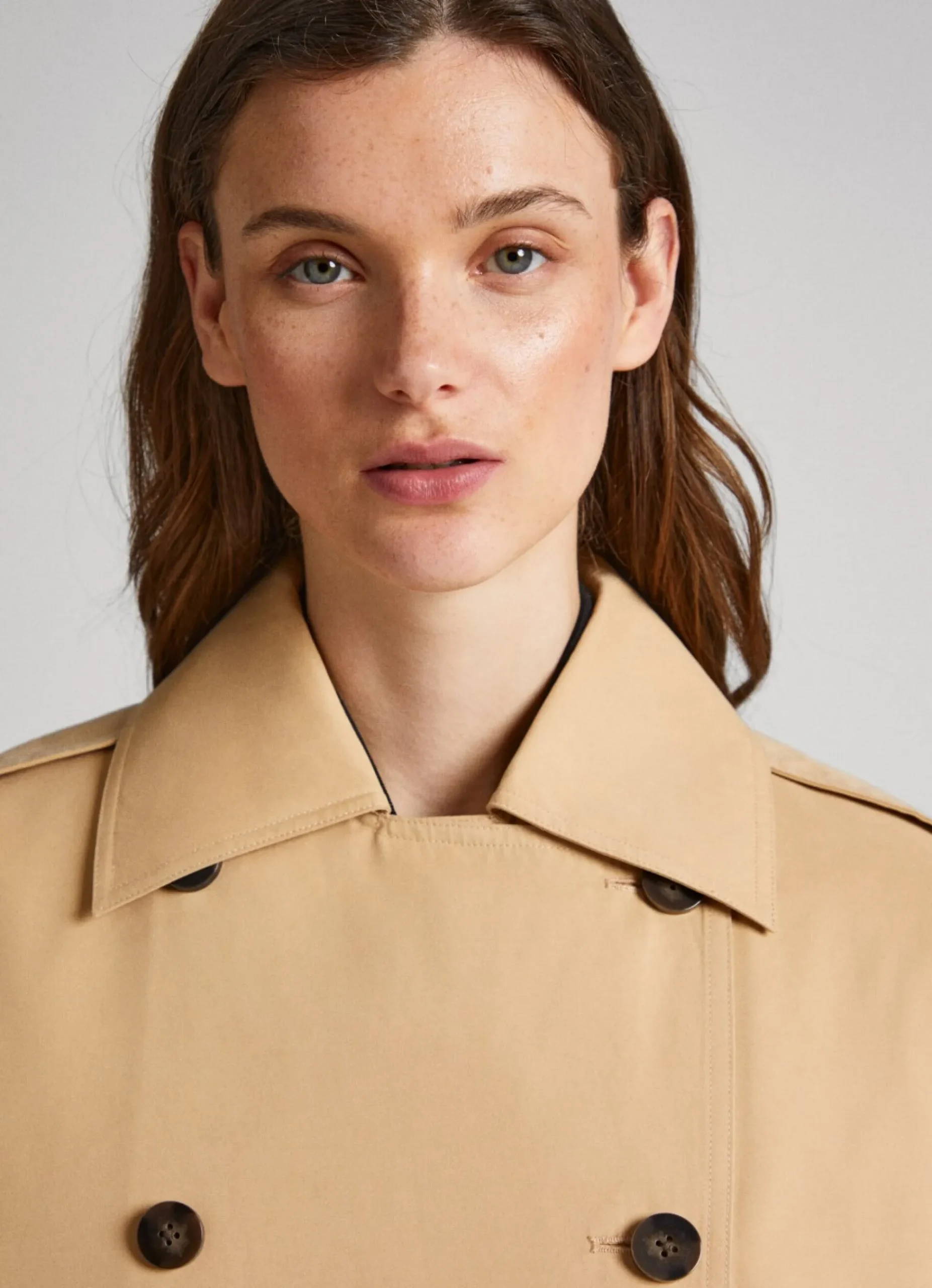 Mulher Pepe Jeans Casaco E Jaquetas>Gabardina Classica Relaxed Fit
