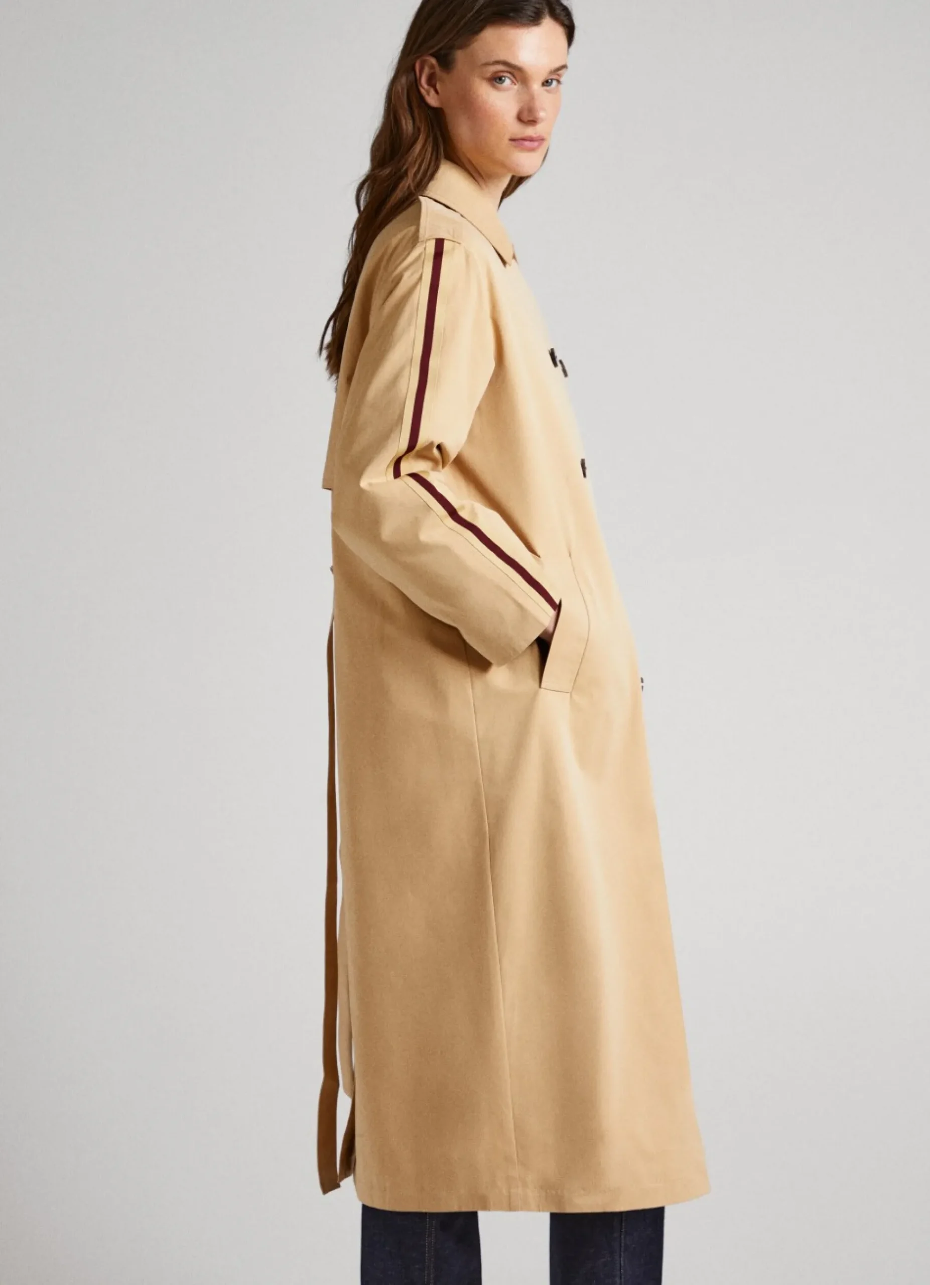 Mulher Pepe Jeans Casaco E Jaquetas>Gabardina Classica Relaxed Fit