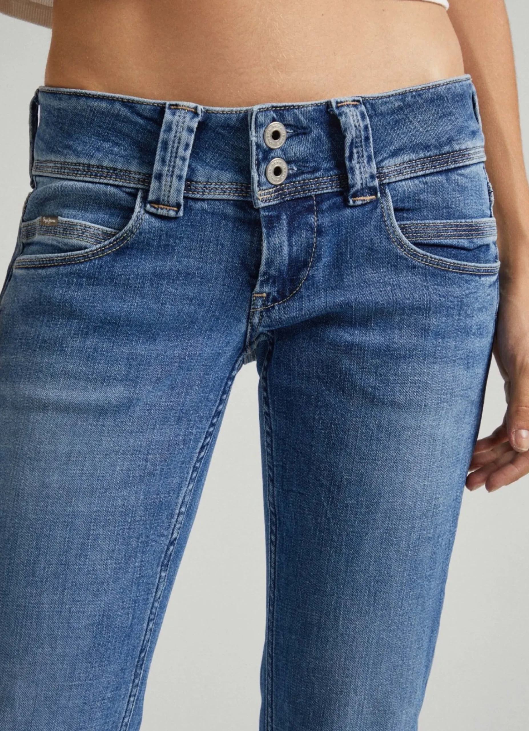 Mulher Pepe Jeans Straight>Jean Venus Regular Fit Low Rise