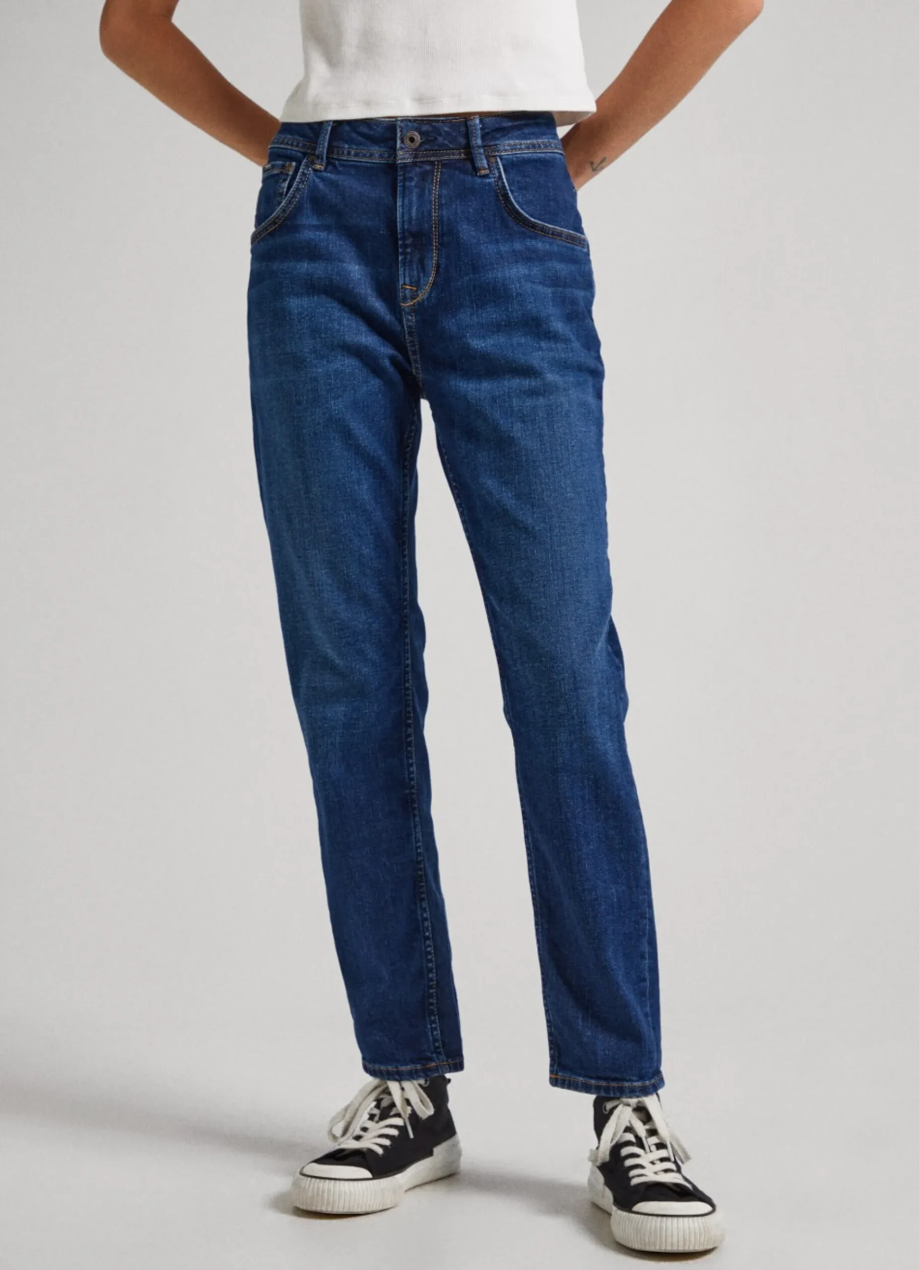 Mulher Pepe Jeans Trends>Jean Violet Relaxed Fit High Waist