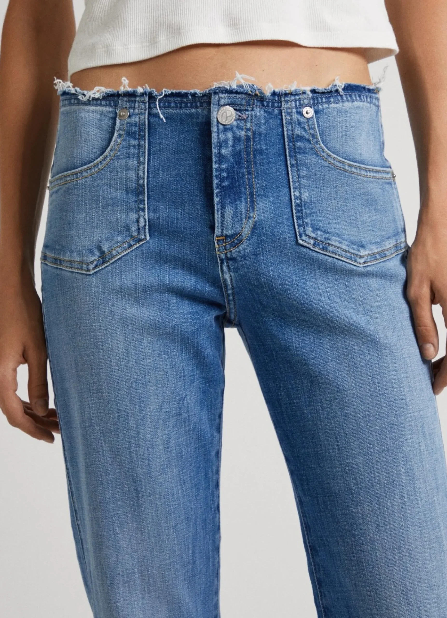 Mulher Pepe Jeans Straight>Jeans Alex Straight Fit Low Waist