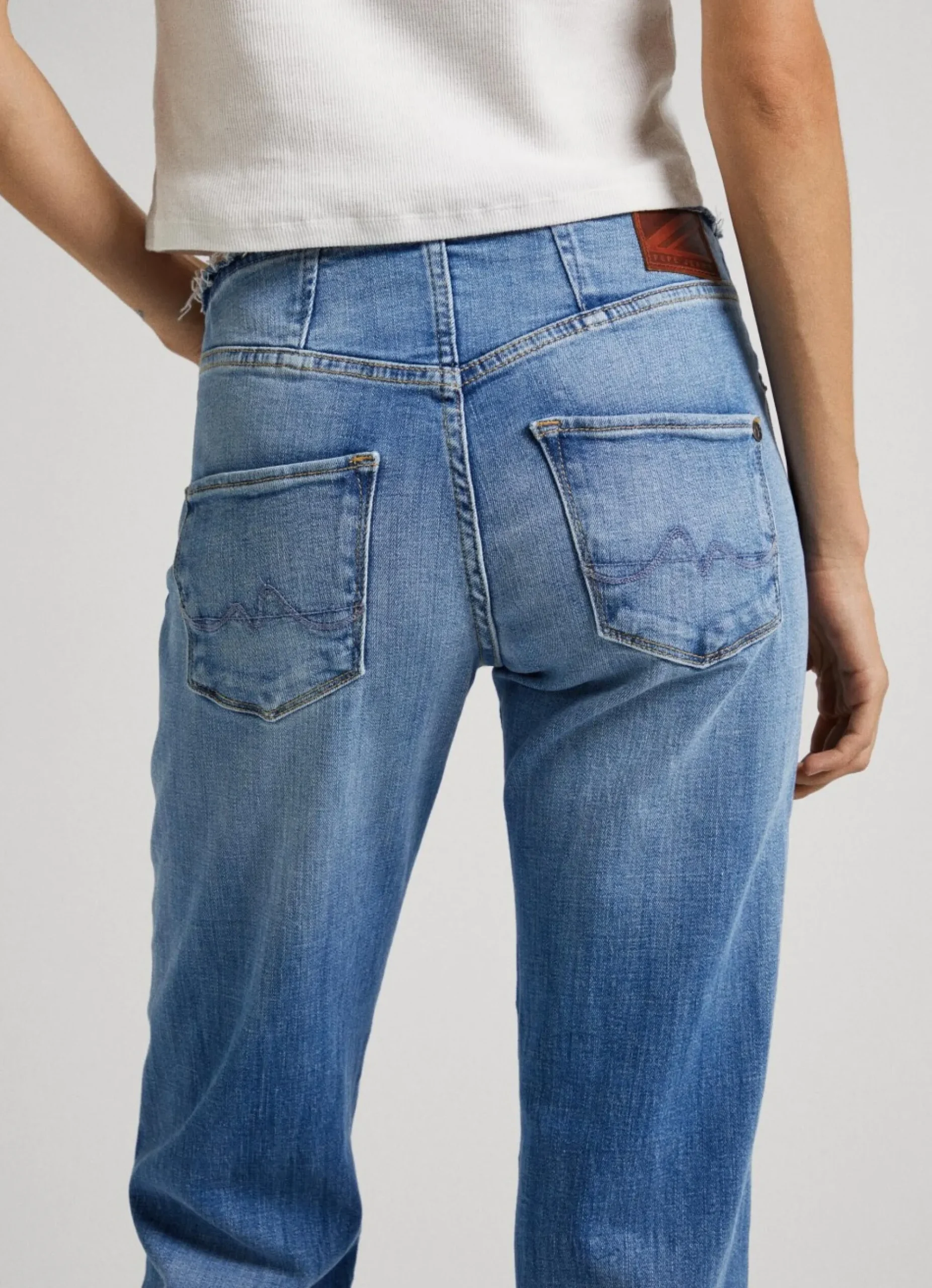 Mulher Pepe Jeans Straight>Jeans Alex Straight Fit Low Waist