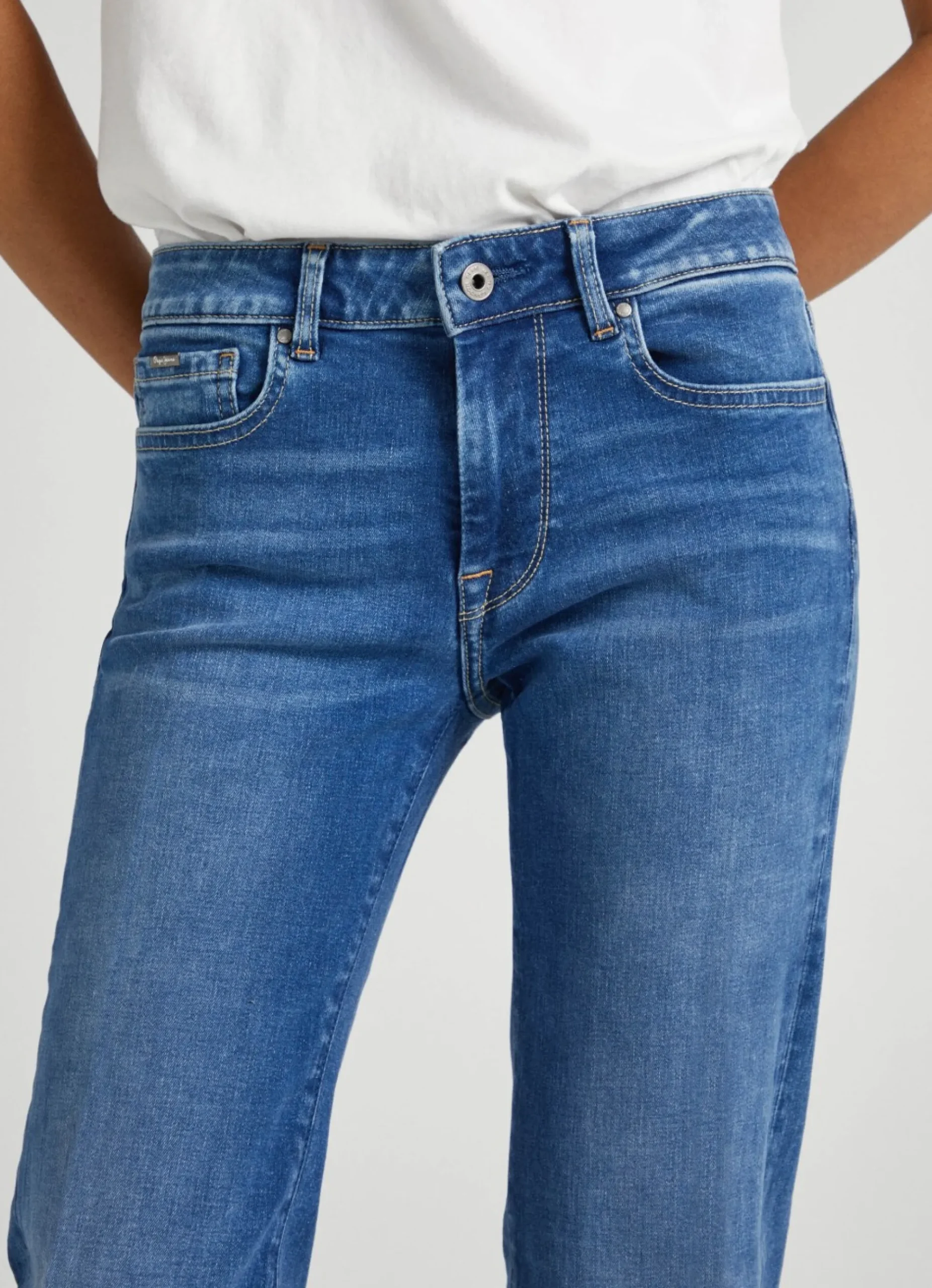 Mulher Pepe Jeans Flare E Boot Cut>Jeans Aubrey Slim Fit Mid Rise