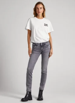 Mulher Pepe Jeans Slim>Jeans Brooke Regular Fit Mid Rise