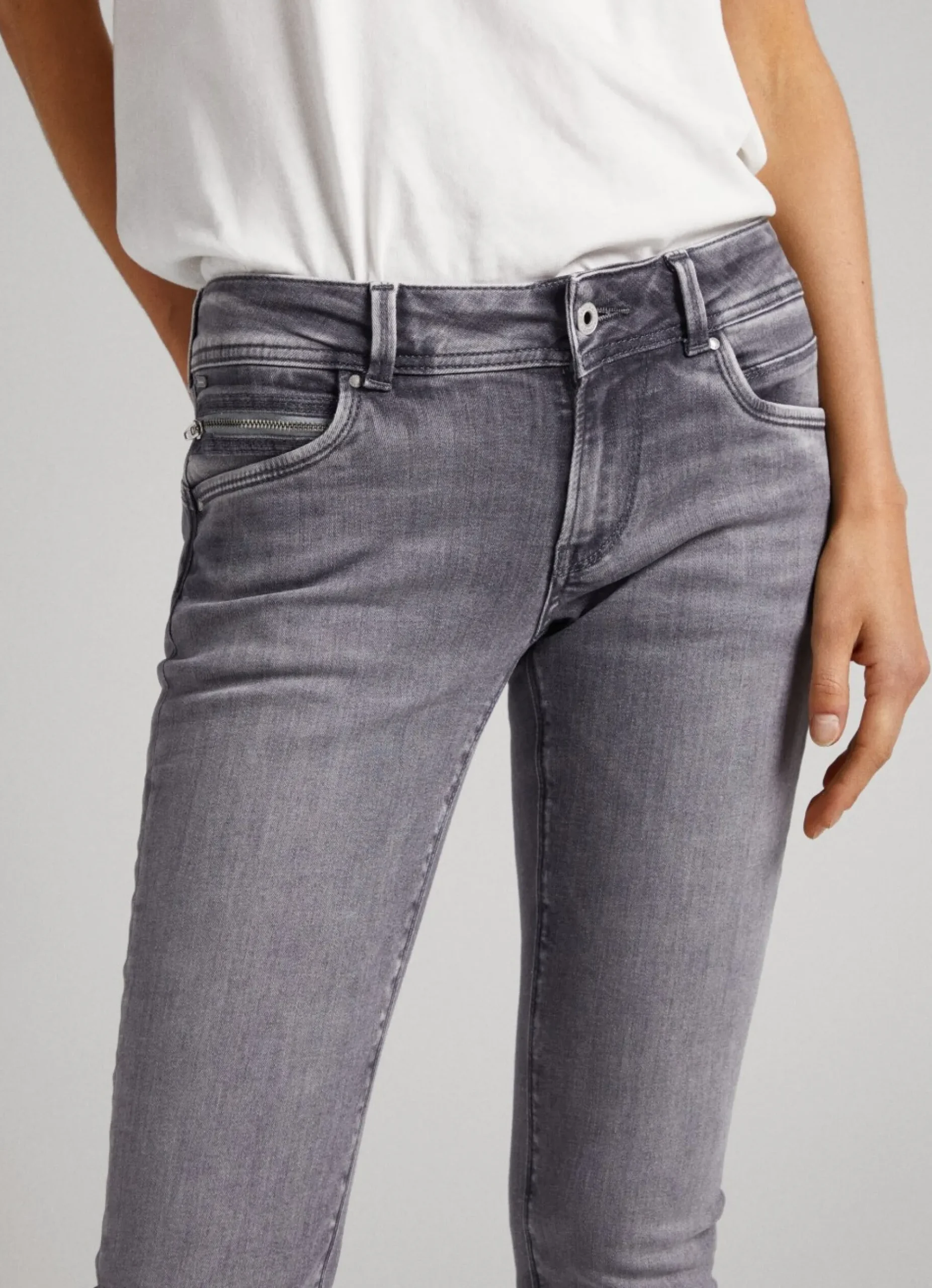 Mulher Pepe Jeans Slim>Jeans Brooke Regular Fit Mid Rise