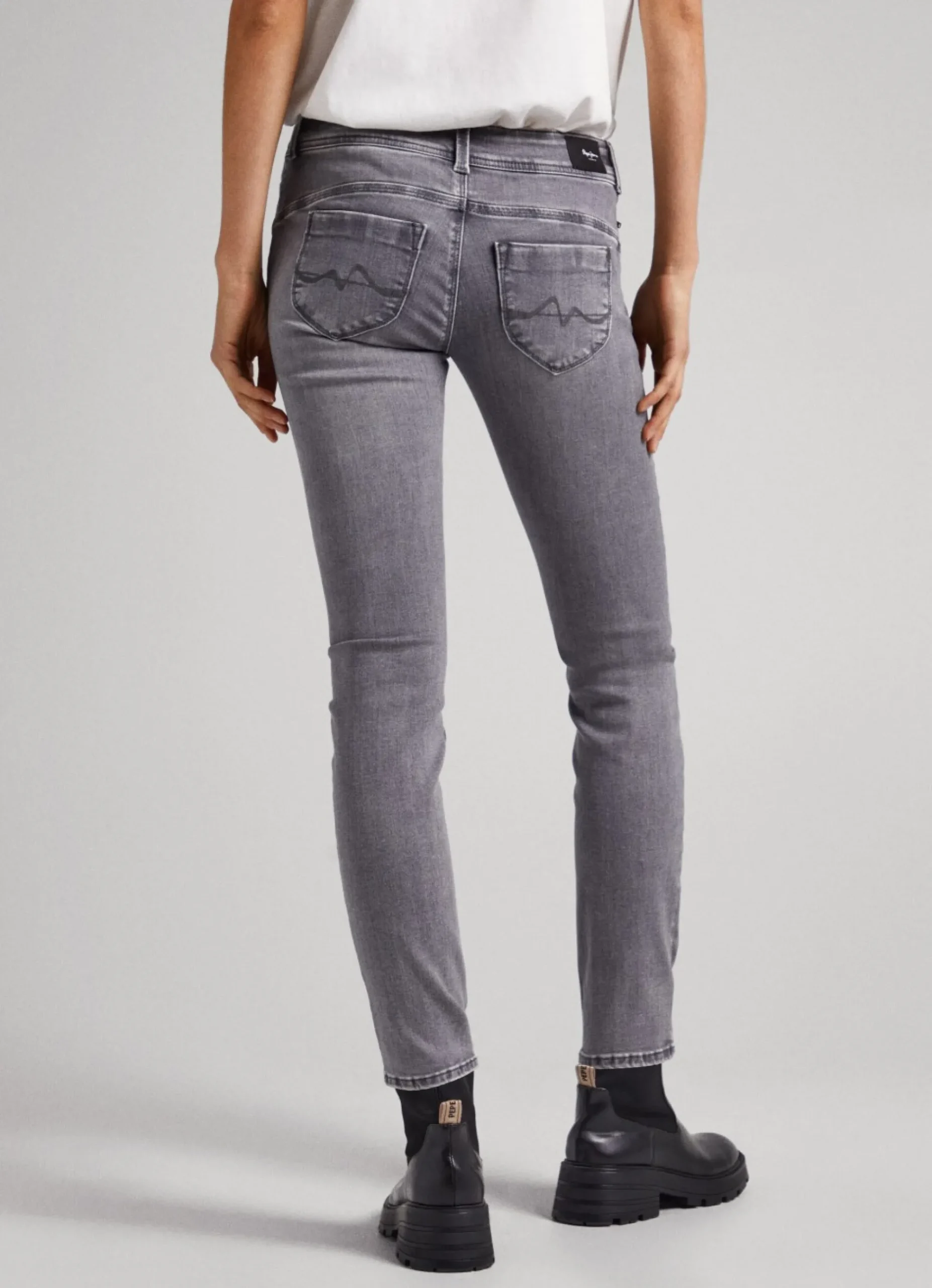 Mulher Pepe Jeans Slim>Jeans Brooke Regular Fit Mid Rise