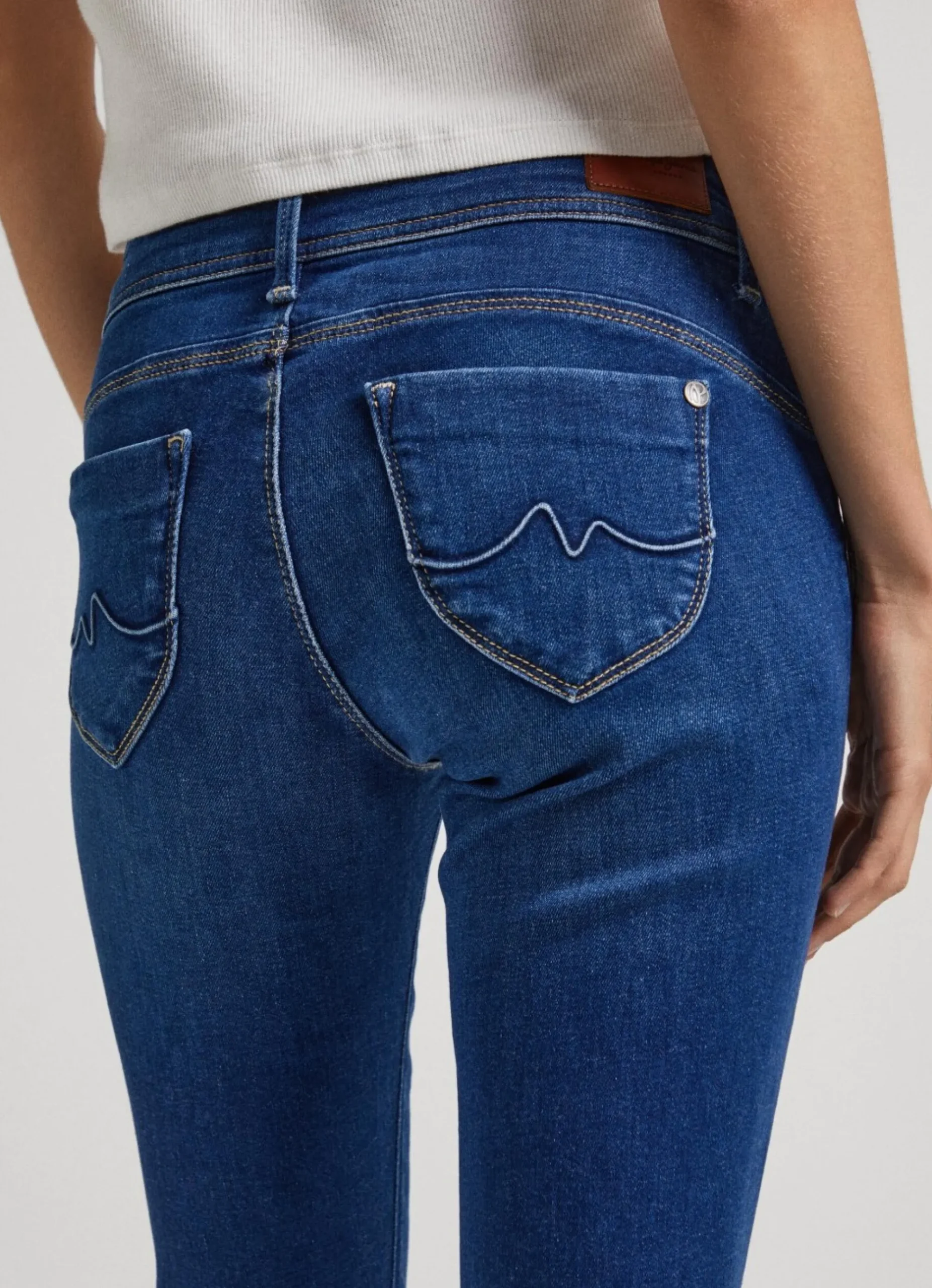 Mulher Pepe Jeans Slim>Jeans Brooke Regular Fit Mid Rise