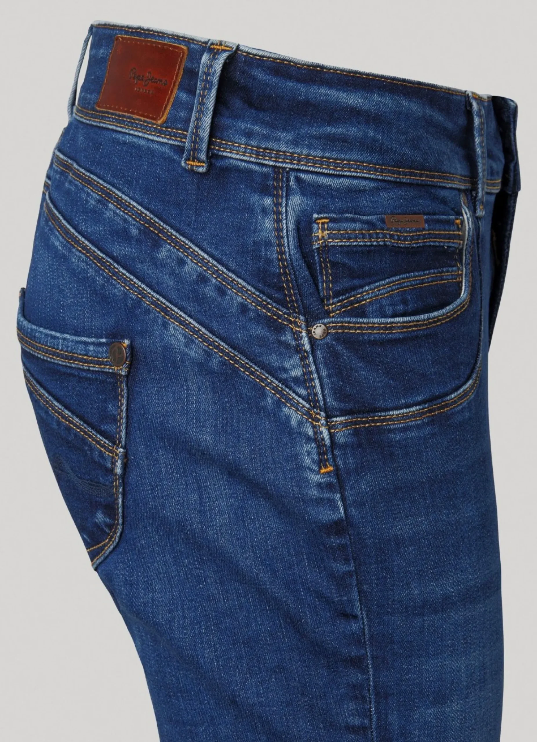 Mulher Pepe Jeans Slim>Jeans Brookes Regular Fit Mid-Rise