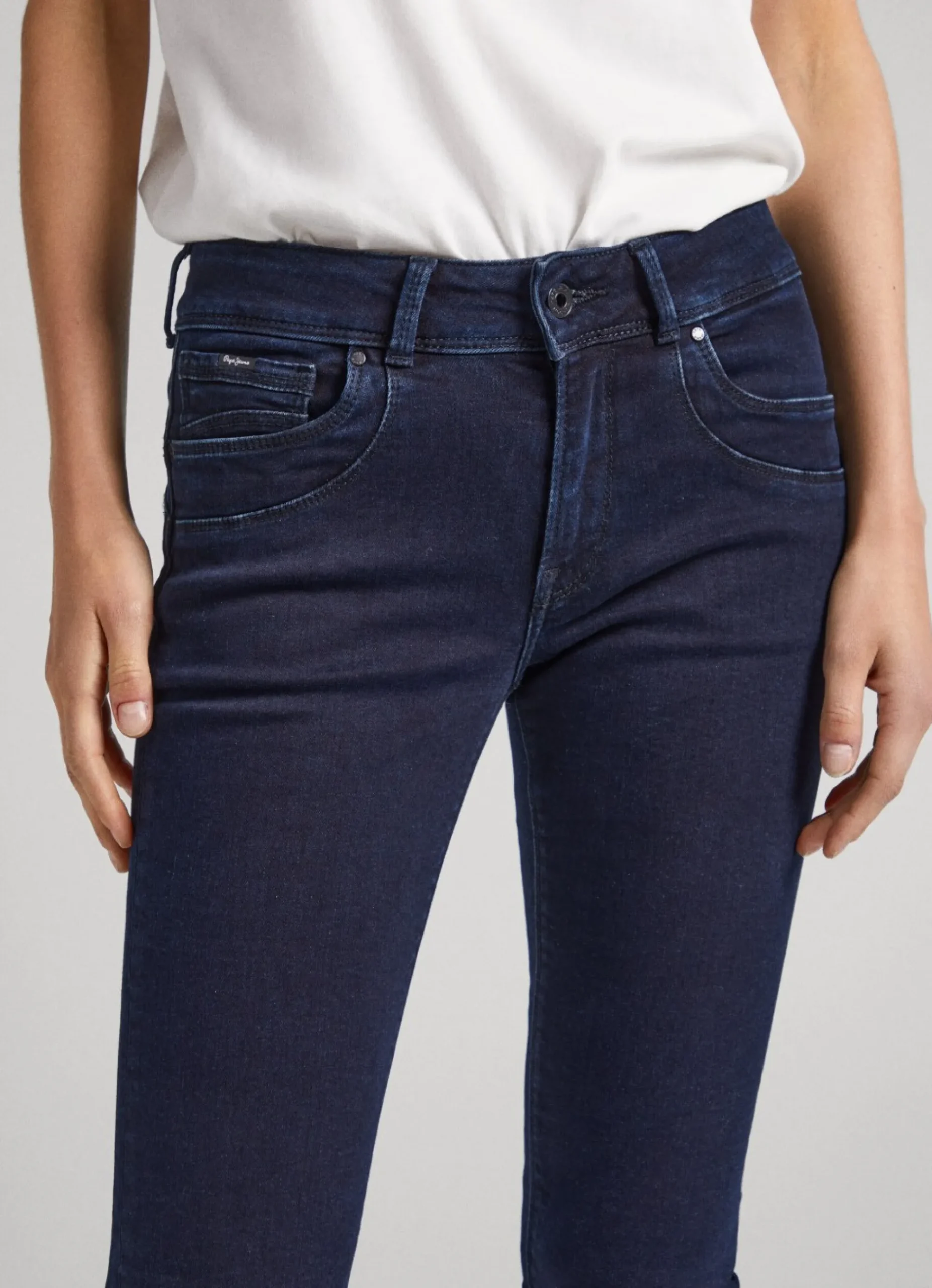Mulher Pepe Jeans Slim>Jeans Brookes Regular Fit Mid-Rise