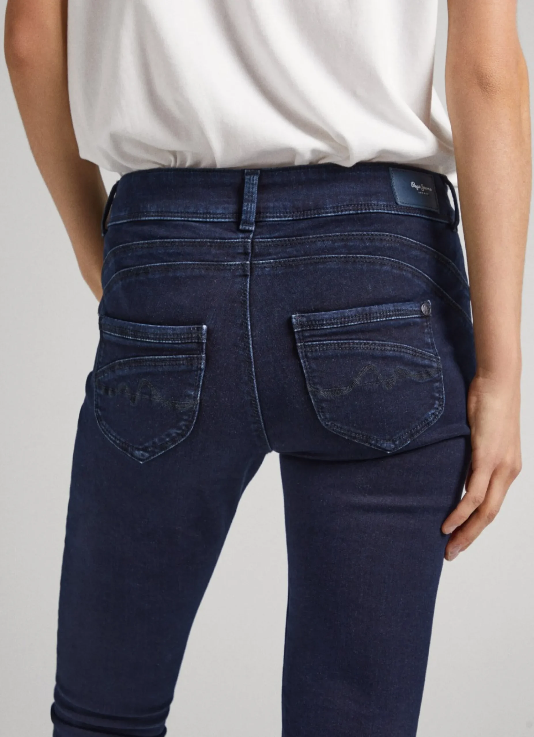 Mulher Pepe Jeans Slim>Jeans Brookes Regular Fit Mid-Rise