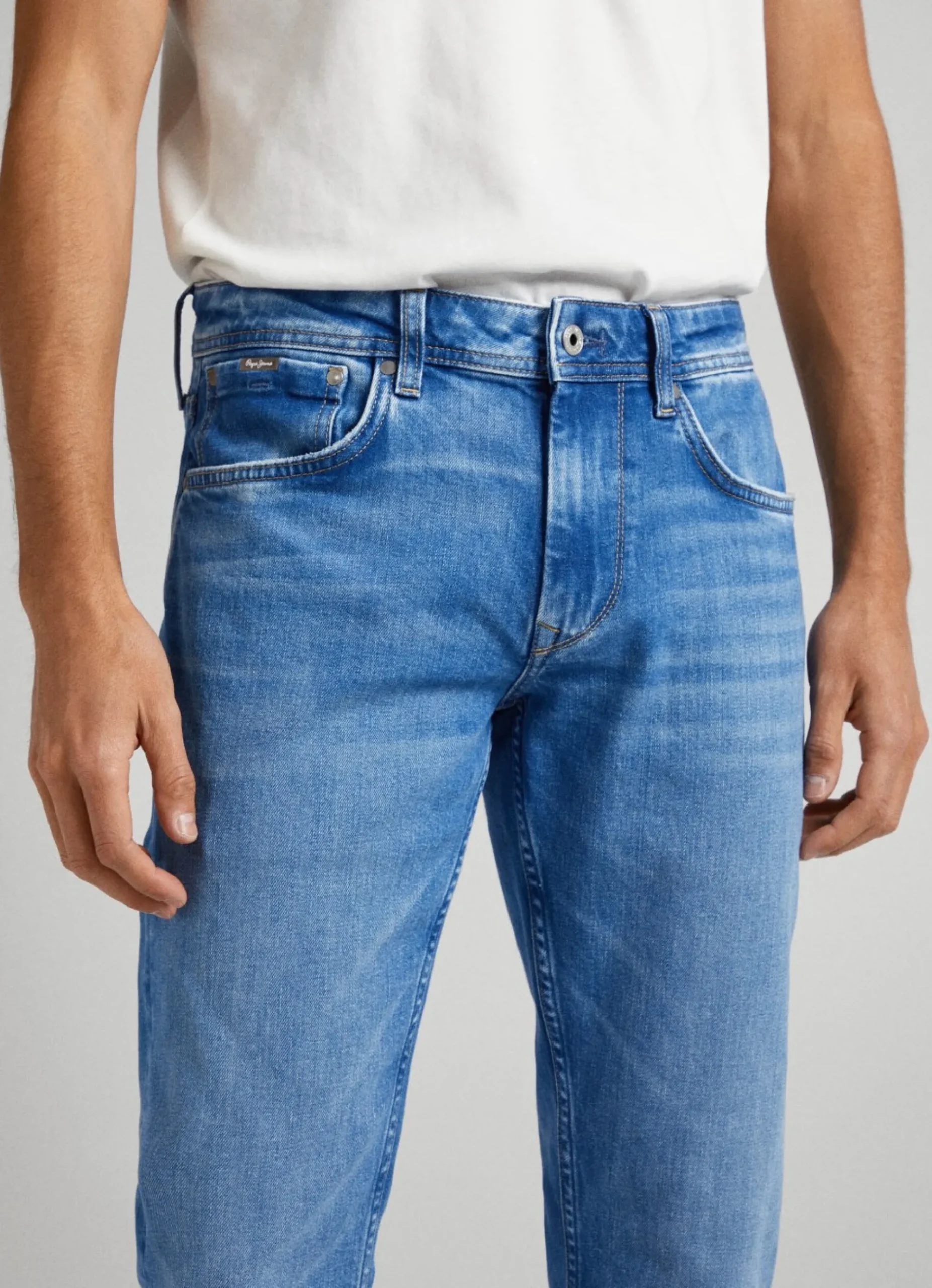 Homem Pepe Jeans Regular>Jeans Cash Regular Fit Mid-Rise