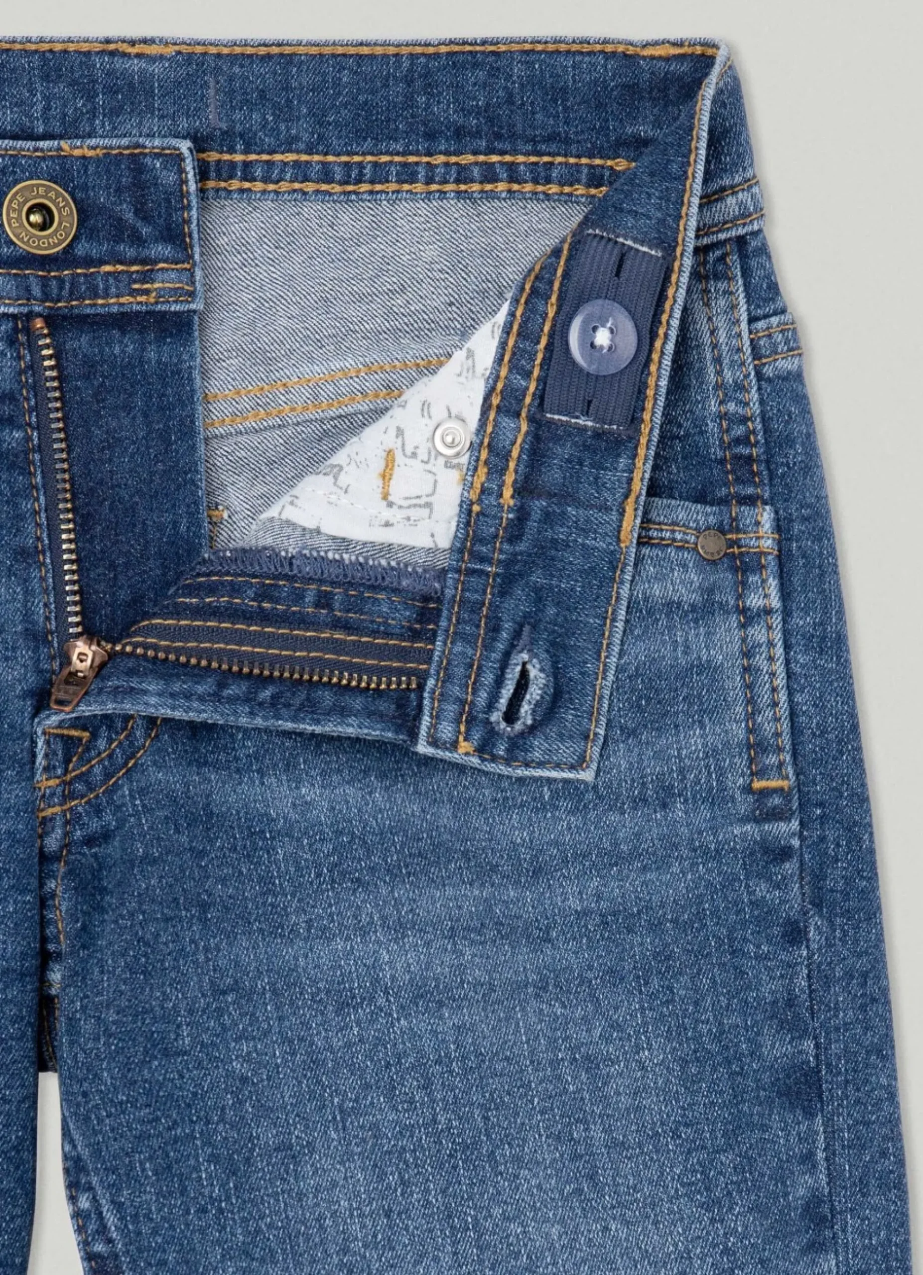 Rapaz Pepe Jeans Jeans>Jeans Cashed Slim Fit Mid-Rise