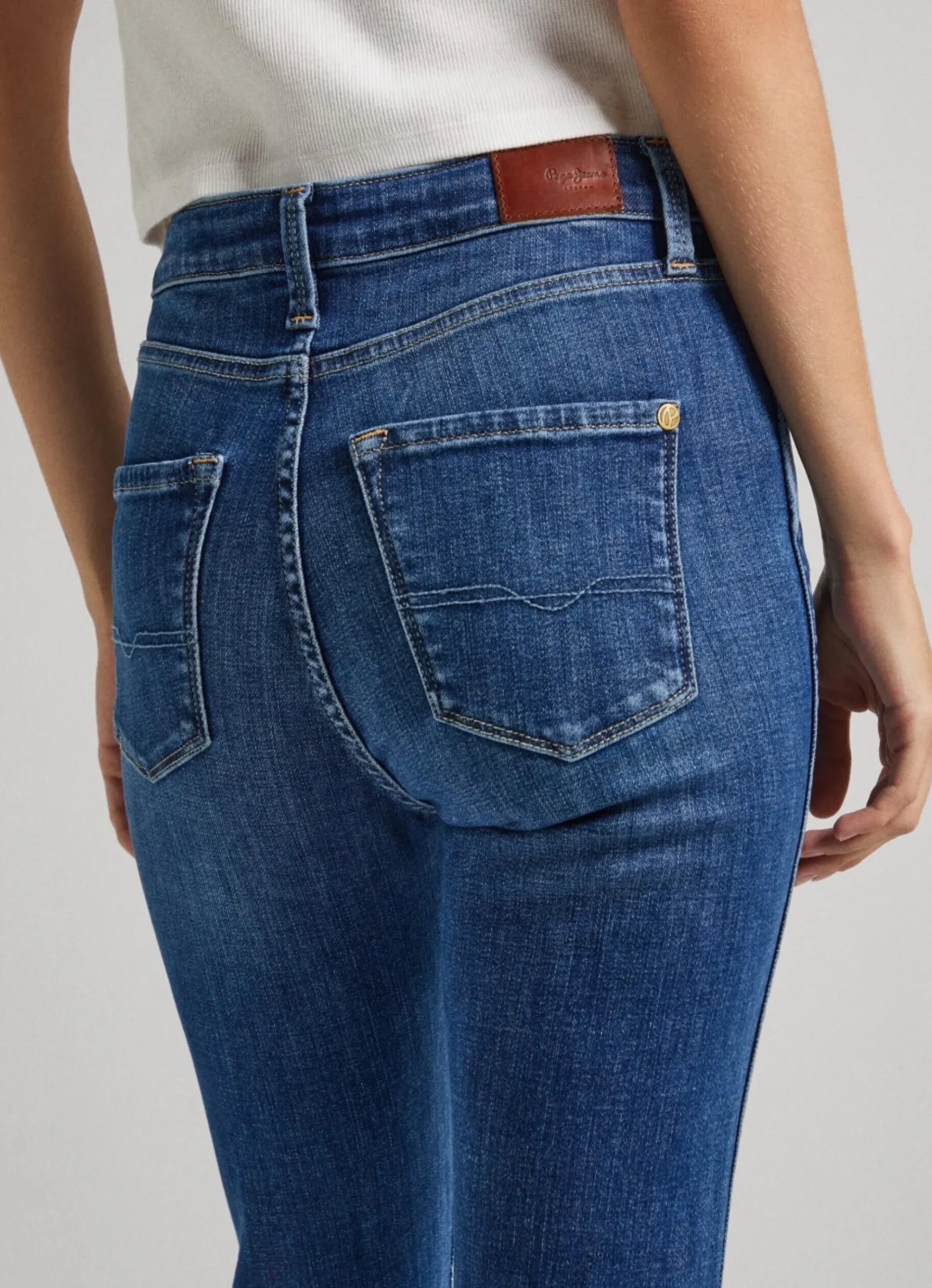 Mulher Pepe Jeans Trends>Jeans Dion 7/8 Slim Fit High-Rise