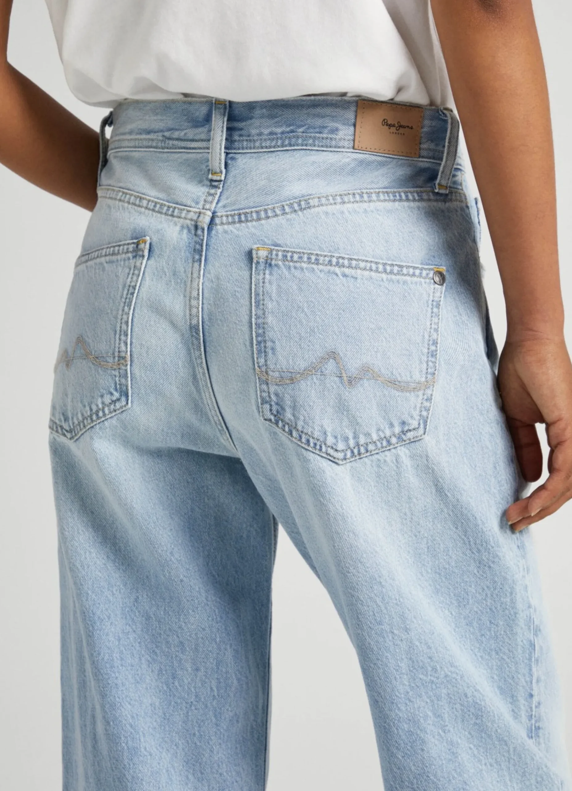 Mulher Pepe Jeans Straight>Jeans Dover Relaxed Fit High-Rise