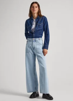 Mulher Pepe Jeans Trends>Jeans Febee Wide Fit High Rise