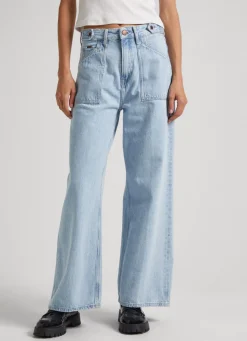 Mulher Pepe Jeans Trends>Jeans Febee Wide Fit High Rise