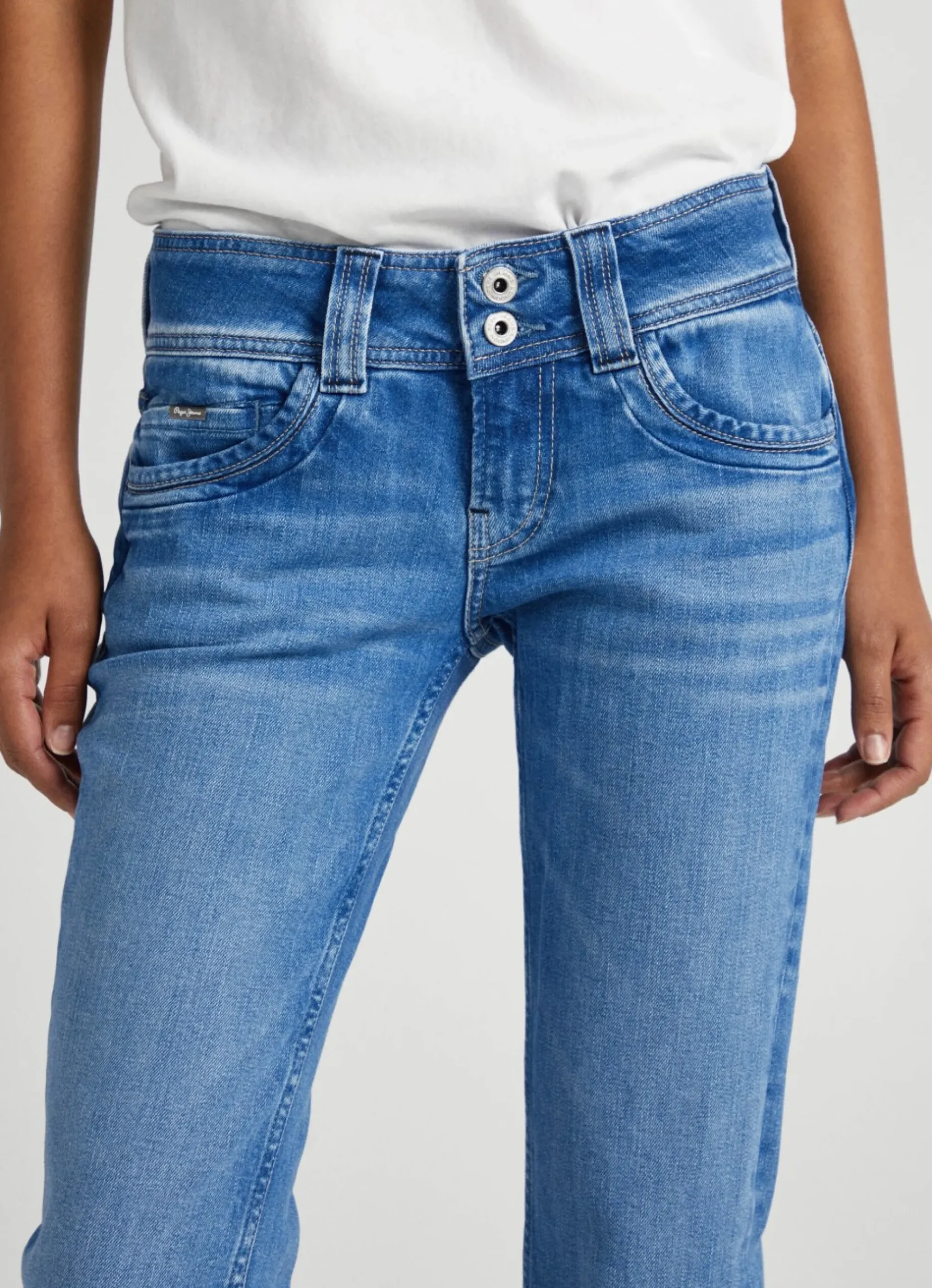 Mulher Pepe Jeans Straight>Jeans Gen Regular Fit Mid Rise