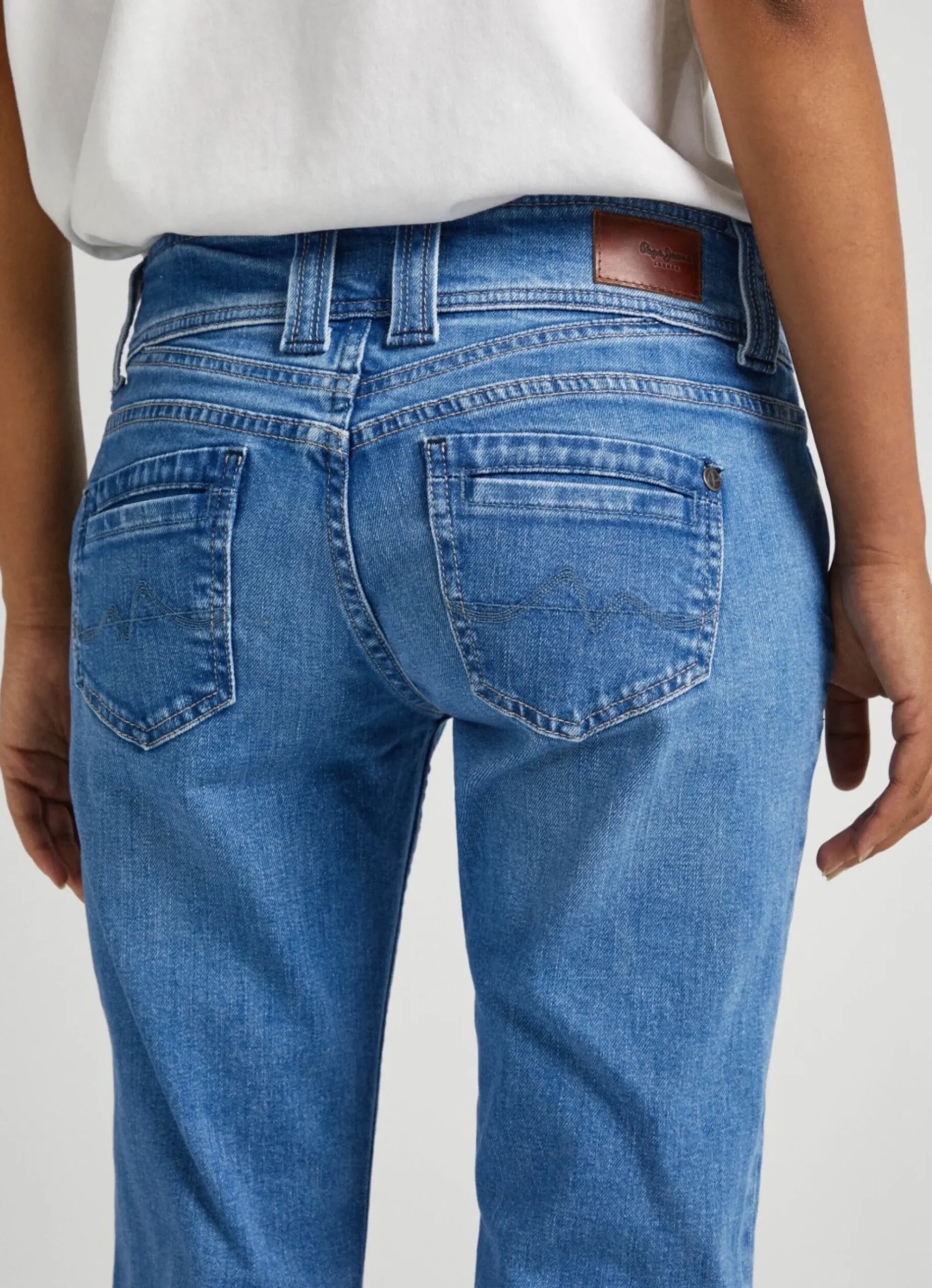 Mulher Pepe Jeans Straight>Jeans Gen Regular Fit Mid Rise