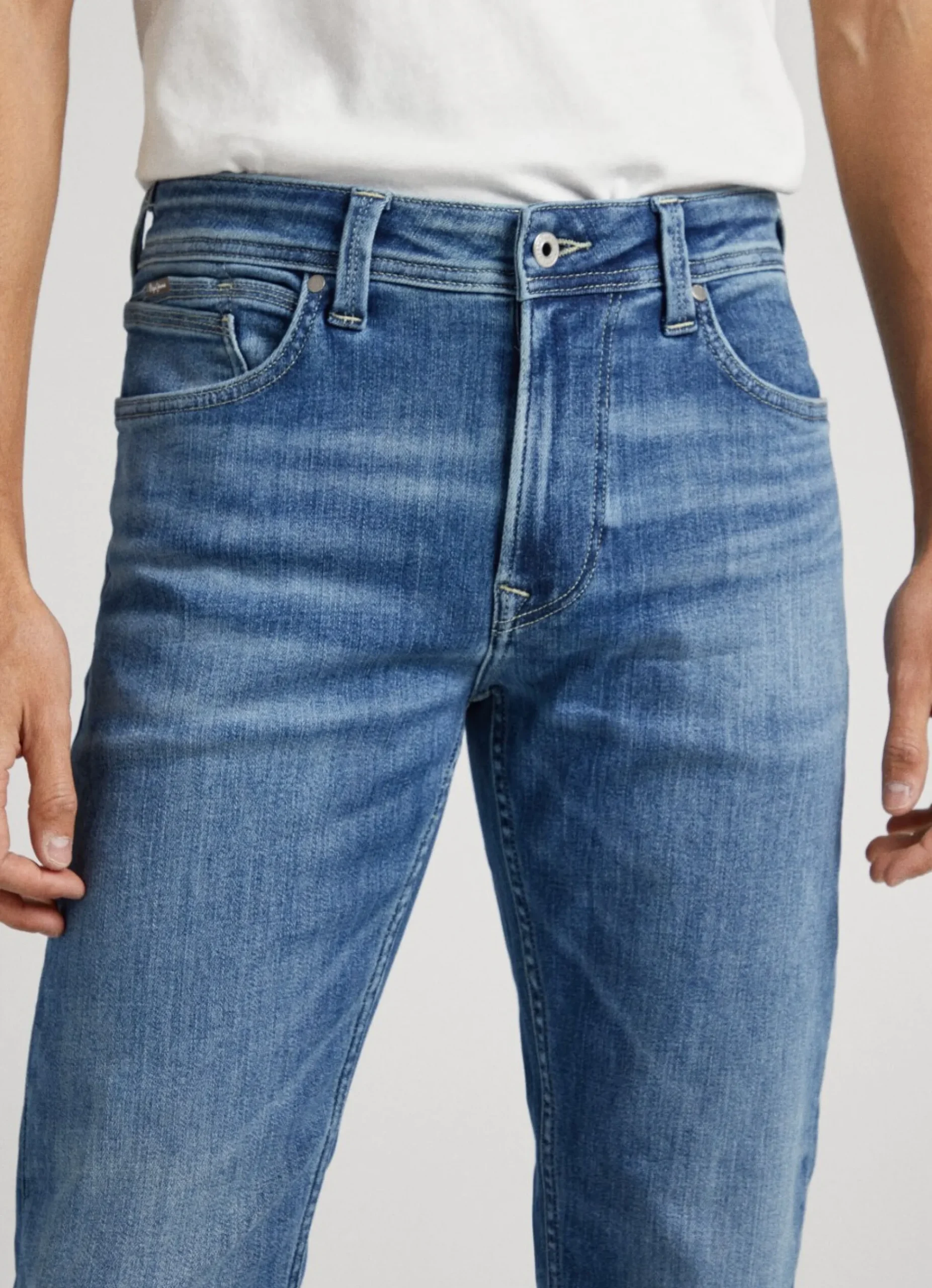 Homem Pepe Jeans Slim>Jeans Hatch Regular Slim Fit Mid-Rise