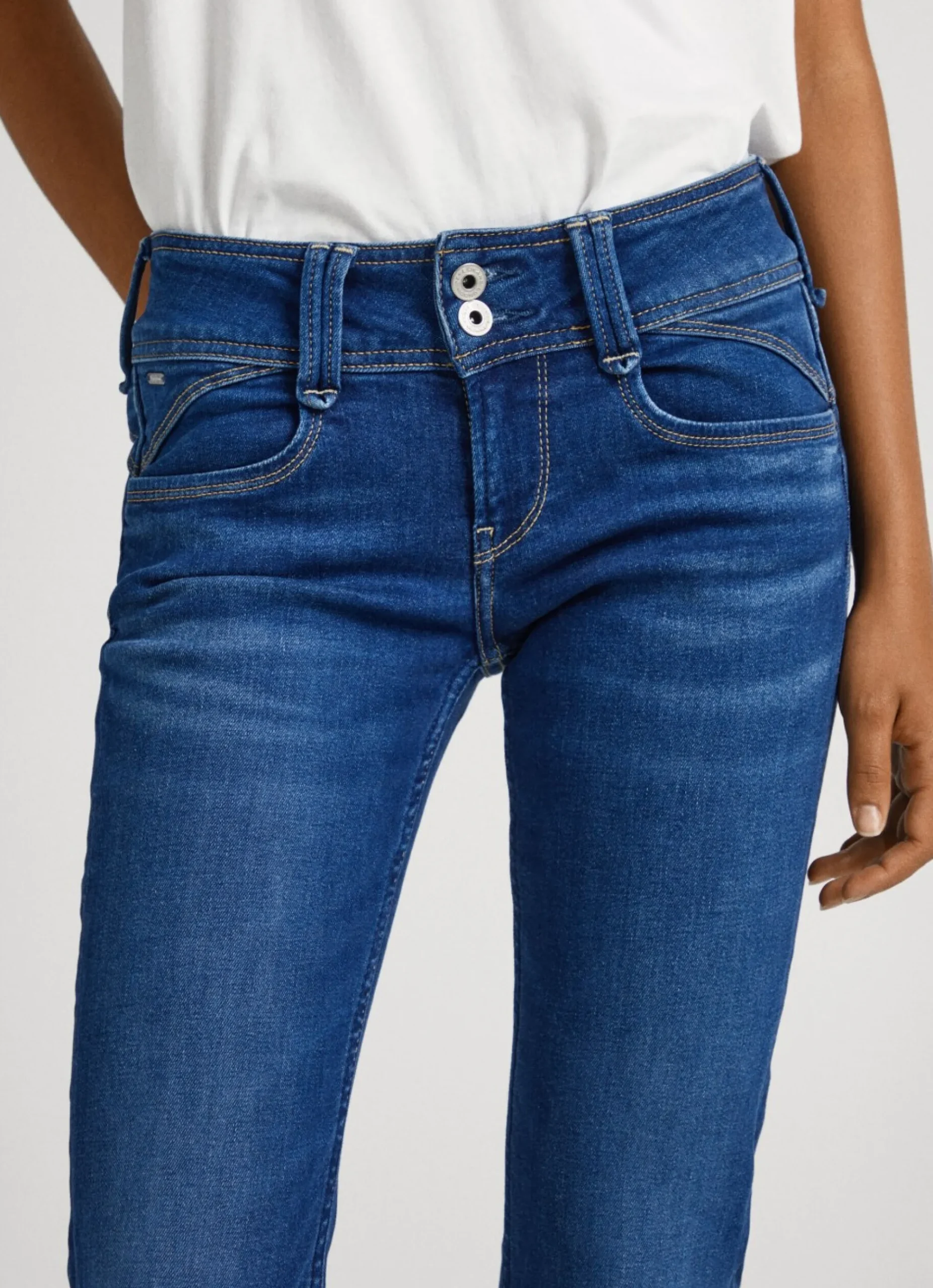 Mulher Pepe Jeans Straight>Jeans New Gen Regular Fit Mid Rise