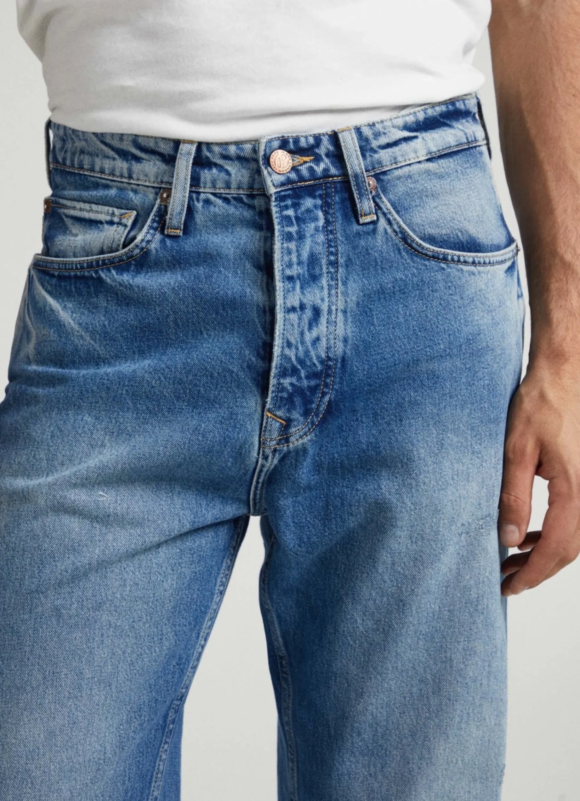 Homem Pepe Jeans Loose>Jeans Nils Loose Fit Drop-Rise