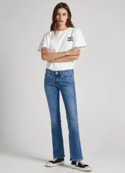 Mulher Pepe Jeans Trends>Jeans Piccadilly Slim Fit Mid Rise