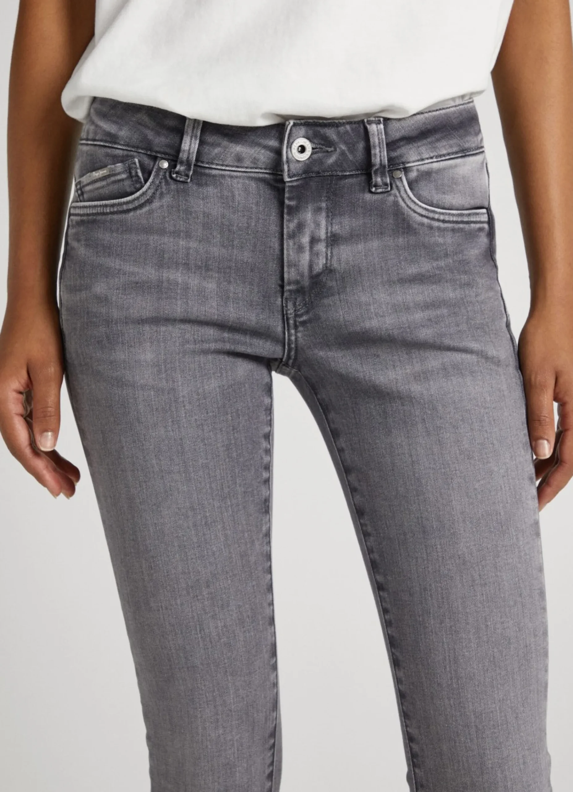 Mulher Pepe Jeans Skinny>Jeans Pixie Skinny Fit Mid Rise