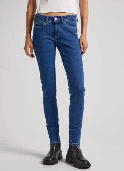 Mulher Pepe Jeans Skinny>Jeans Pixie Skinny Fit Mid-Rise
