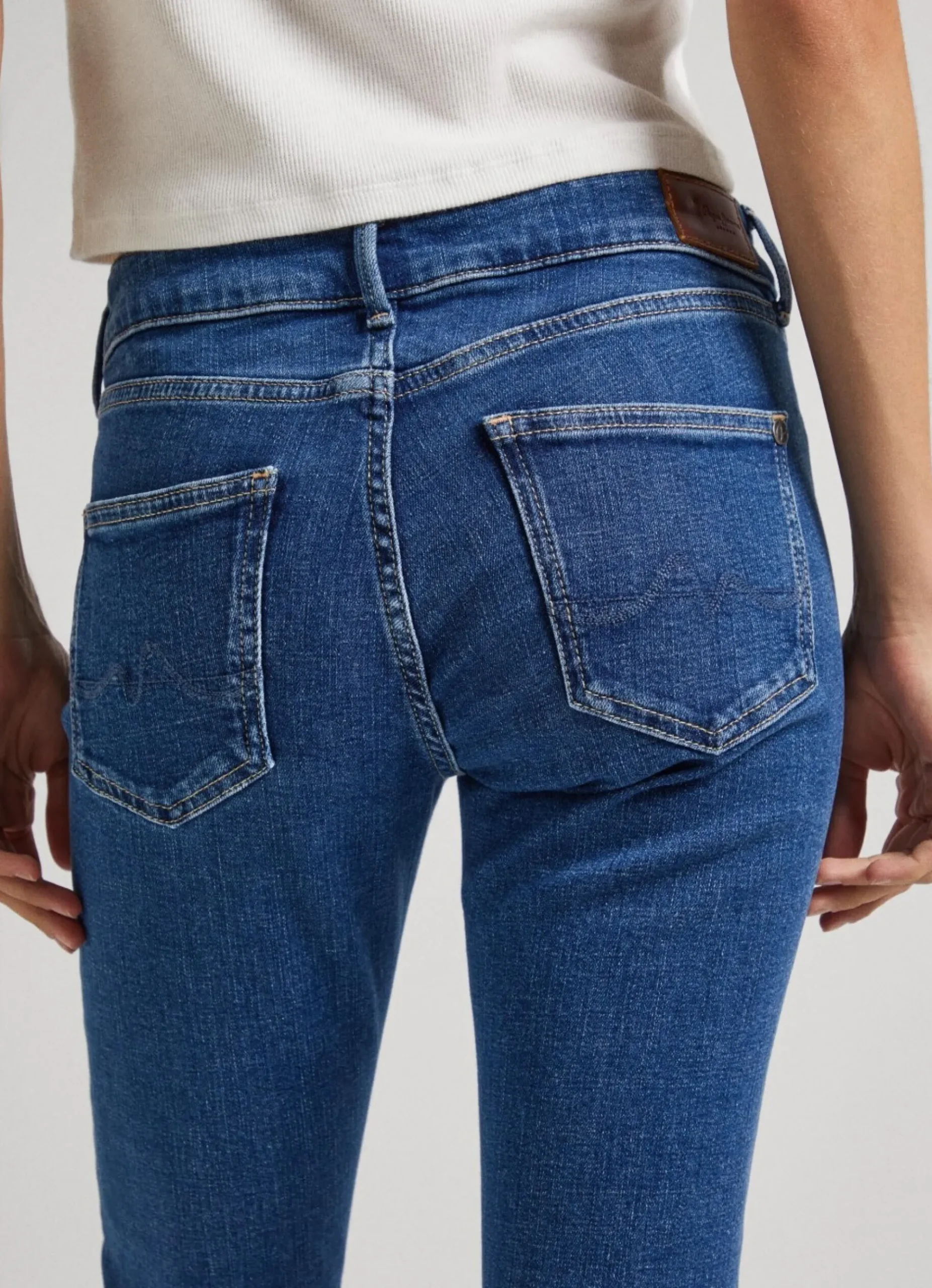 Mulher Pepe Jeans Skinny>Jeans Pixie Skinny Fit Mid-Rise