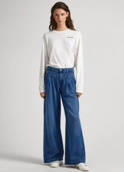 Mulher Pepe Jeans Trends>Jeans Quinn Relaxed Fit Mid-Rise