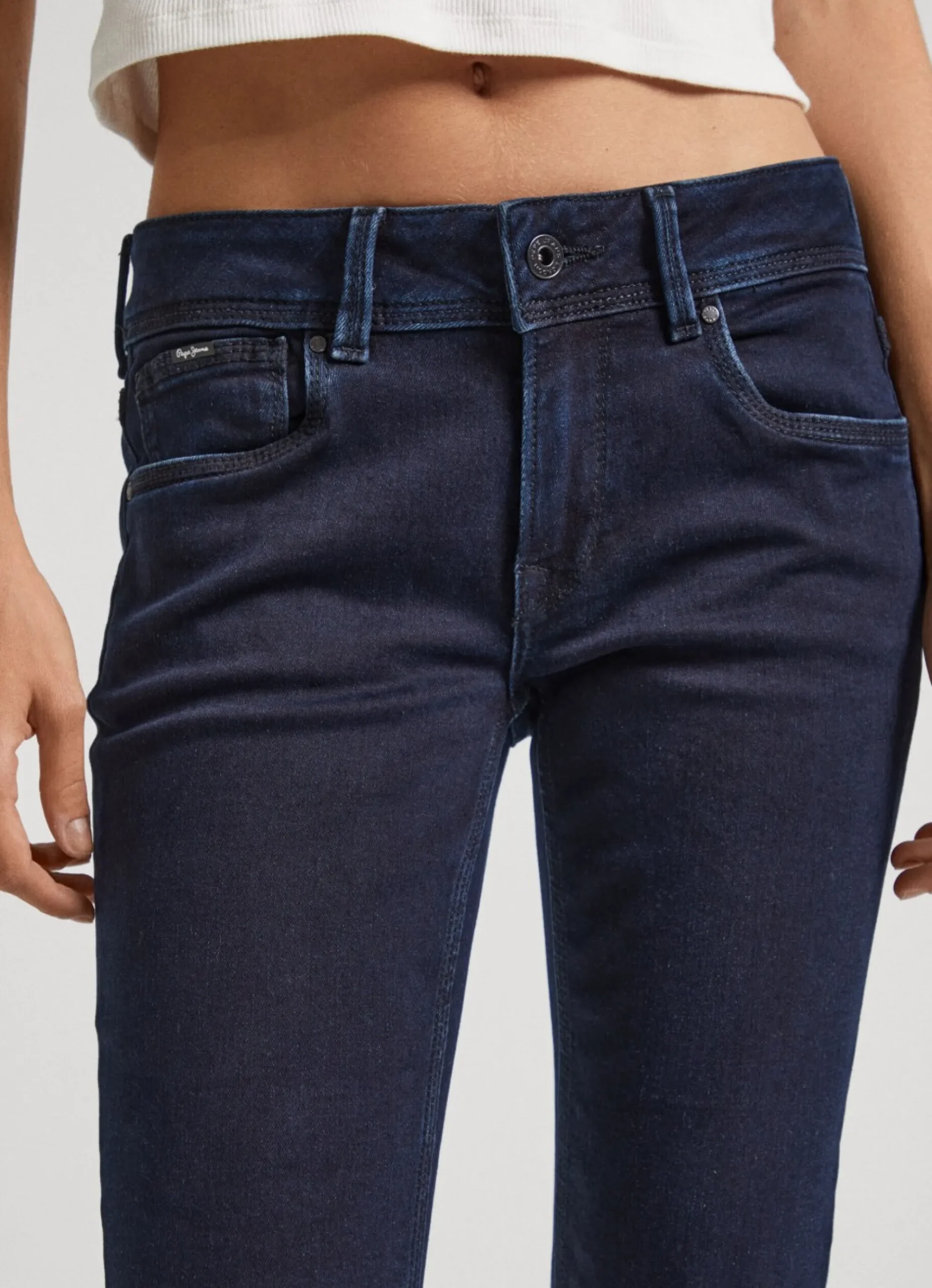 Mulher Pepe Jeans Straight>Jeans Saturn Regular Fit Mid Rise
