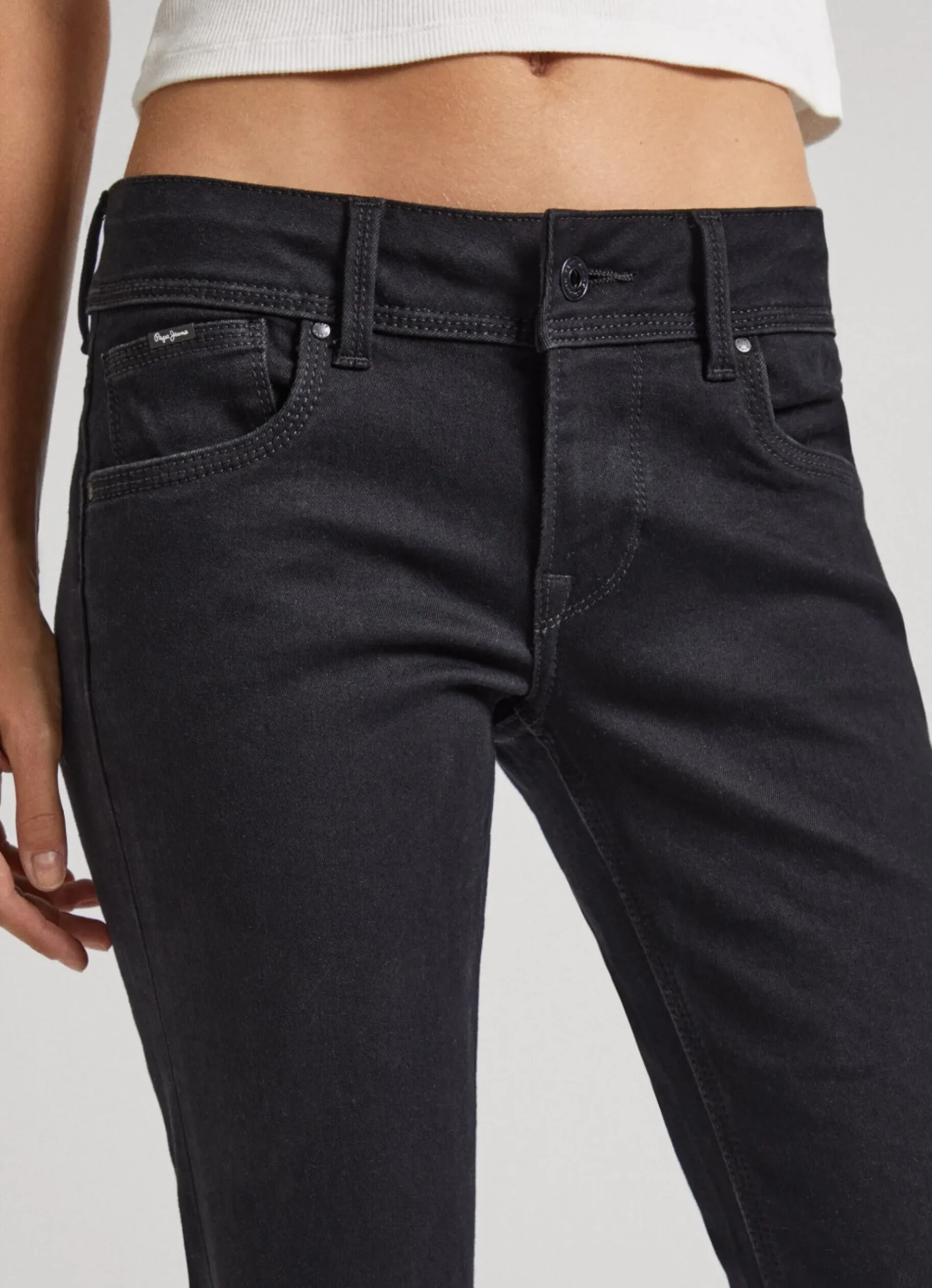 Mulher Pepe Jeans Straight>Jeans Saturn Regular Fit Mid Rise