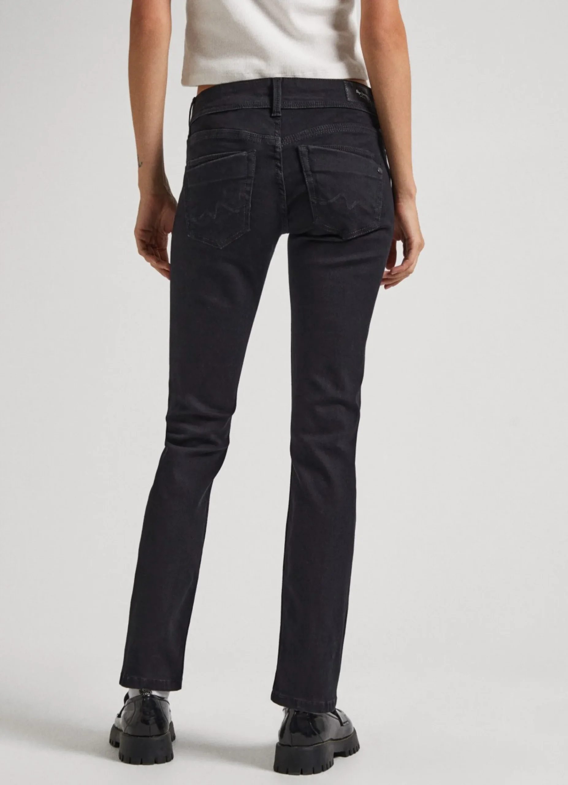 Mulher Pepe Jeans Straight>Jeans Saturn Regular Fit Mid Rise